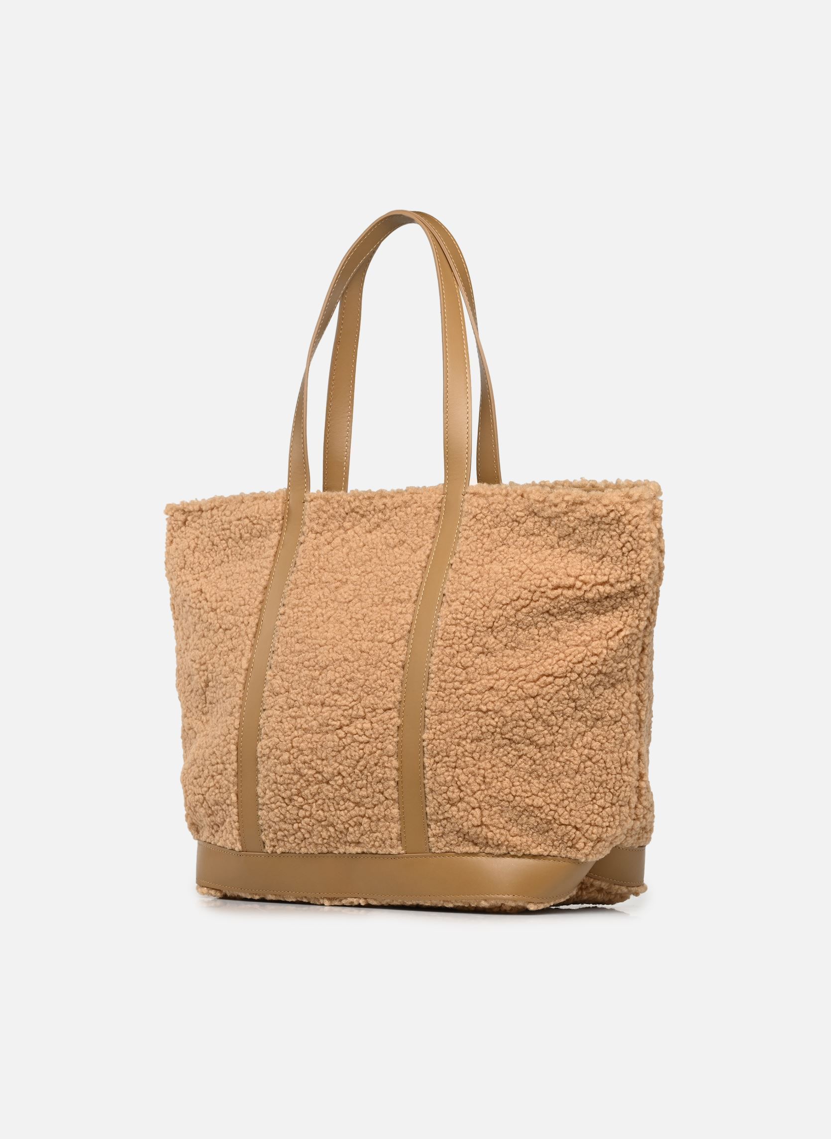 Borsa da spiaggia Cabas L Porte Epaule Zippe En Fausse Fou donna marrone Vanessa Bruno Borsa da spiaggia Cabas L Porte Epaule Zippe En Fausse Fou donna marrone CARAMEL