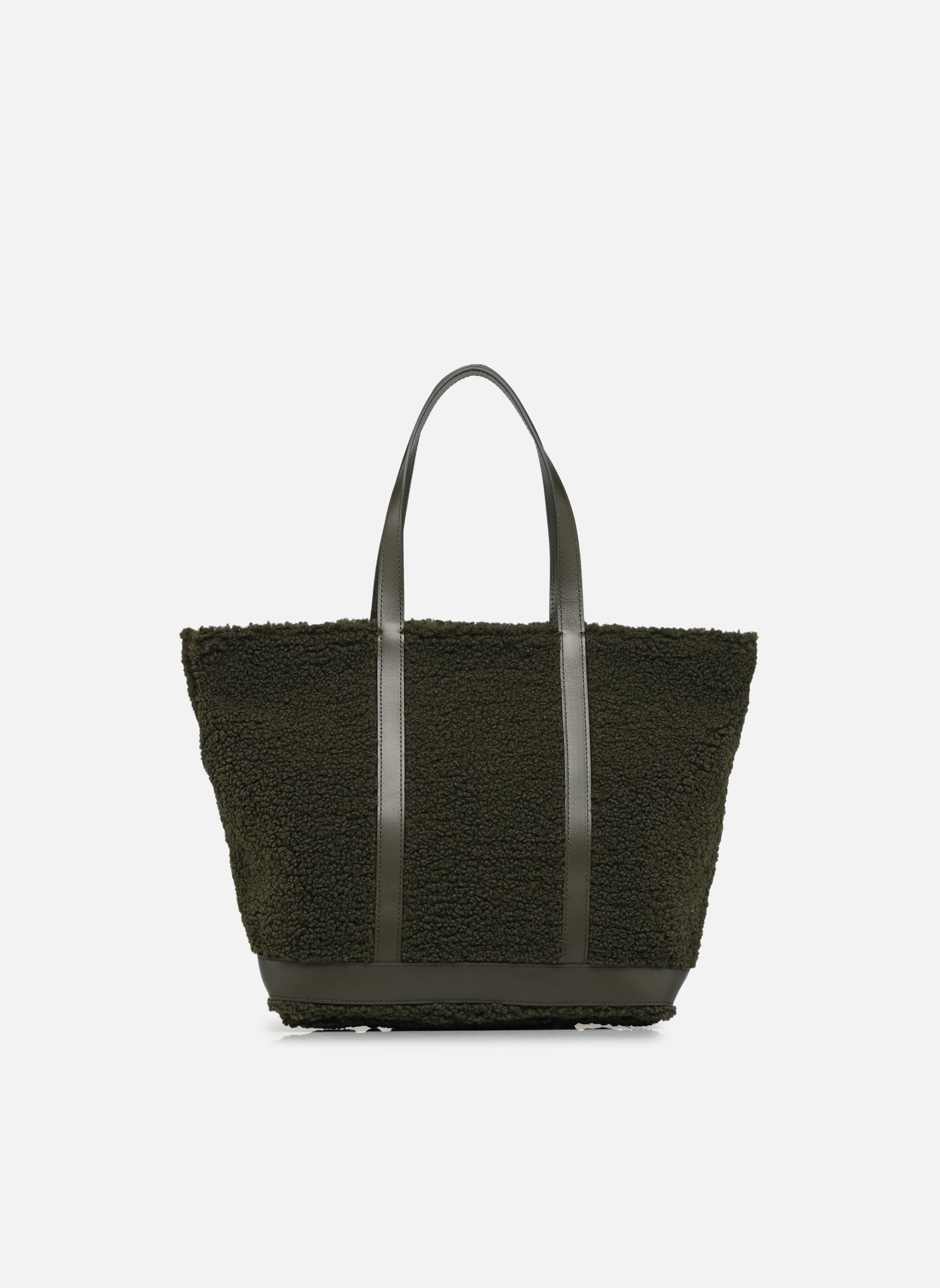 Cabas Cabas L Porte Epaule Zippe En Fausse Fou femme vert Vanessa Bruno Cabas Cabas L Porte Epaule Zippe En Fausse Fou femme vert KAKI
