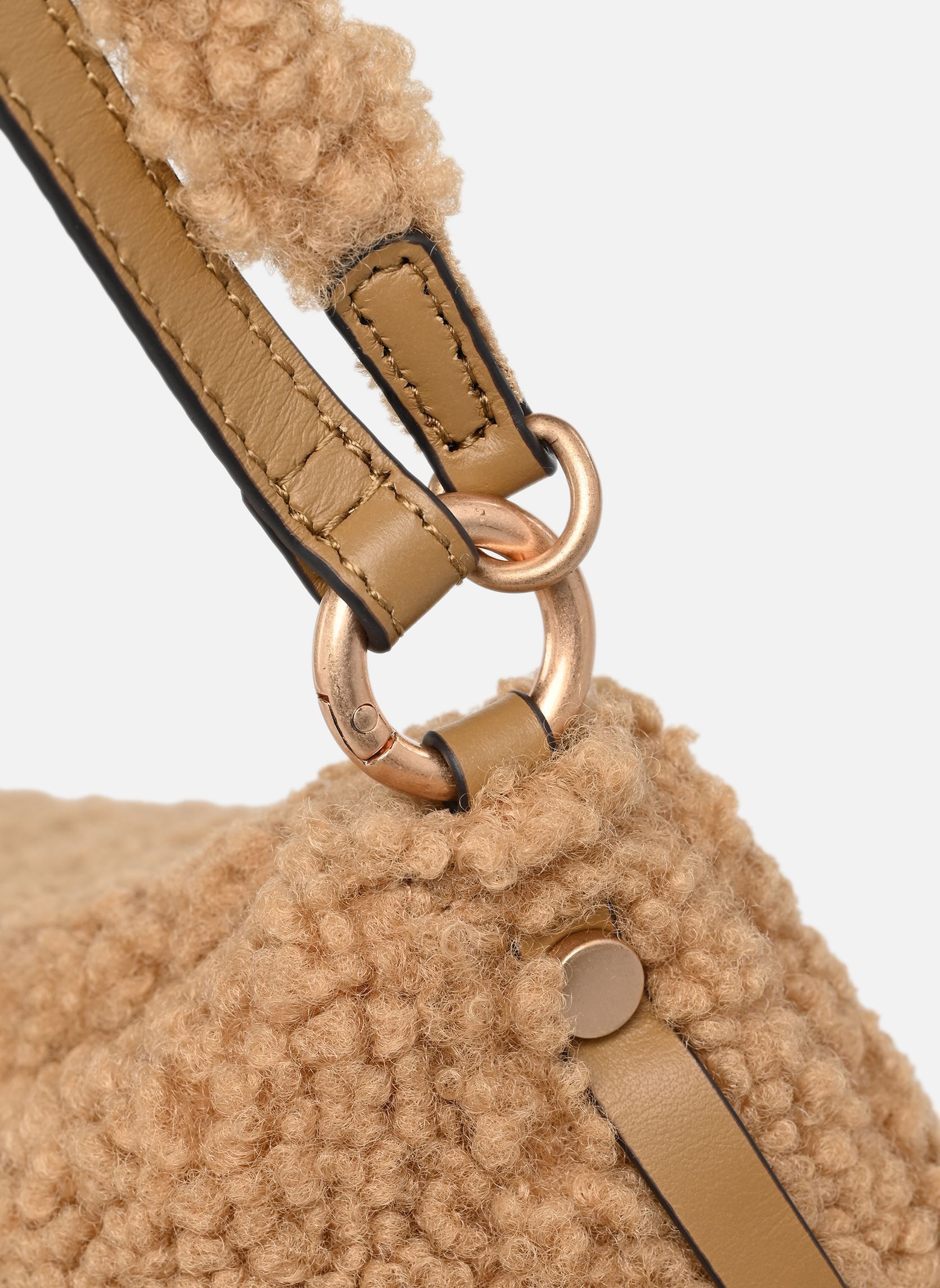 Umhängetaschen Mini Daily Bag En Fausse Fourrure Et Cui damen braun Vanessa Bruno Umhängetaschen Mini Daily Bag En Fausse Fourrure Et Cui damen braun CARAMEL