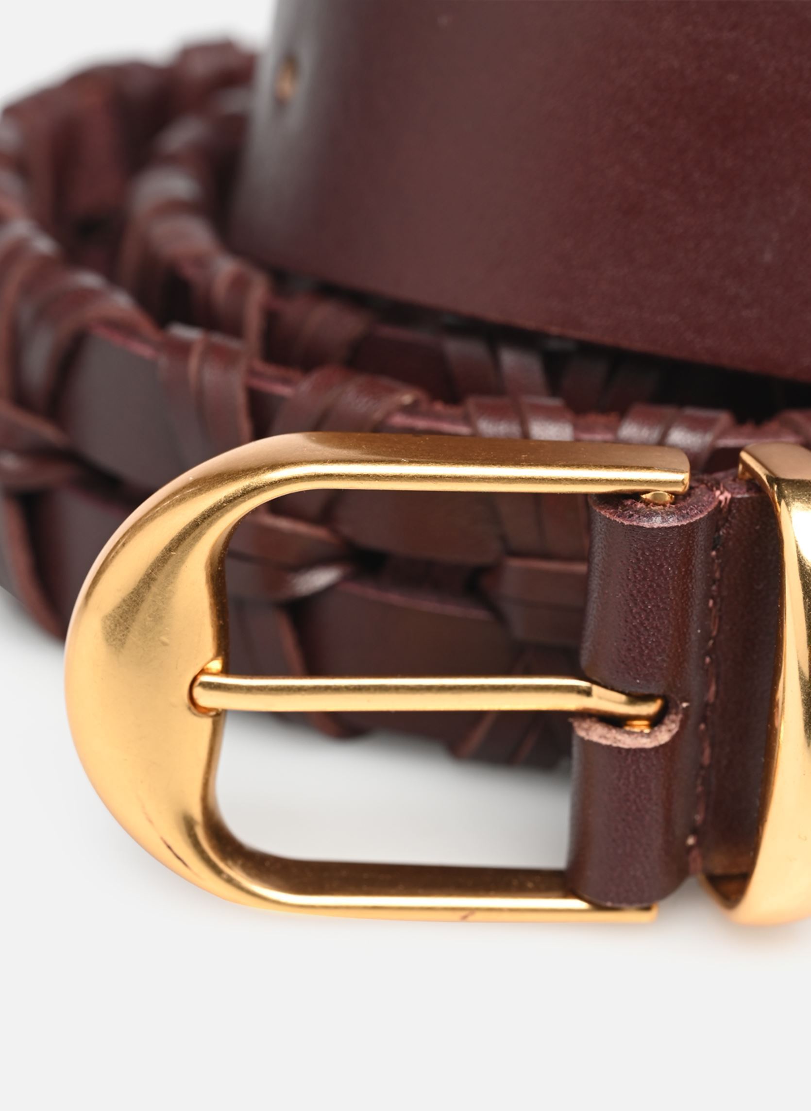 Gürtel Ceinture 30Mm En Cuir De Vachette Tresse damen braun Vanessa Bruno Gürtel Ceinture 30Mm En Cuir De Vachette Tresse damen braun MARRON