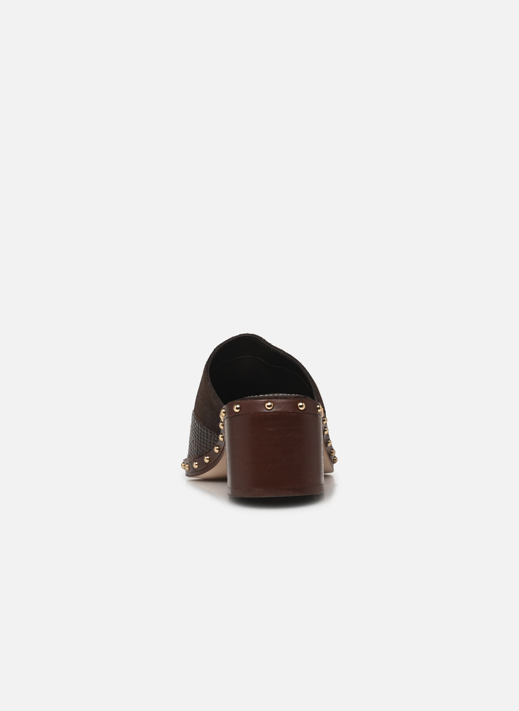 Mules et sabots Sabots 45Mm Bords Cloutes En Suede Et De femme marron Vanessa Bruno Mules et sabots Sabots 45Mm Bords Cloutes En Suede Et De femme marron EBENE