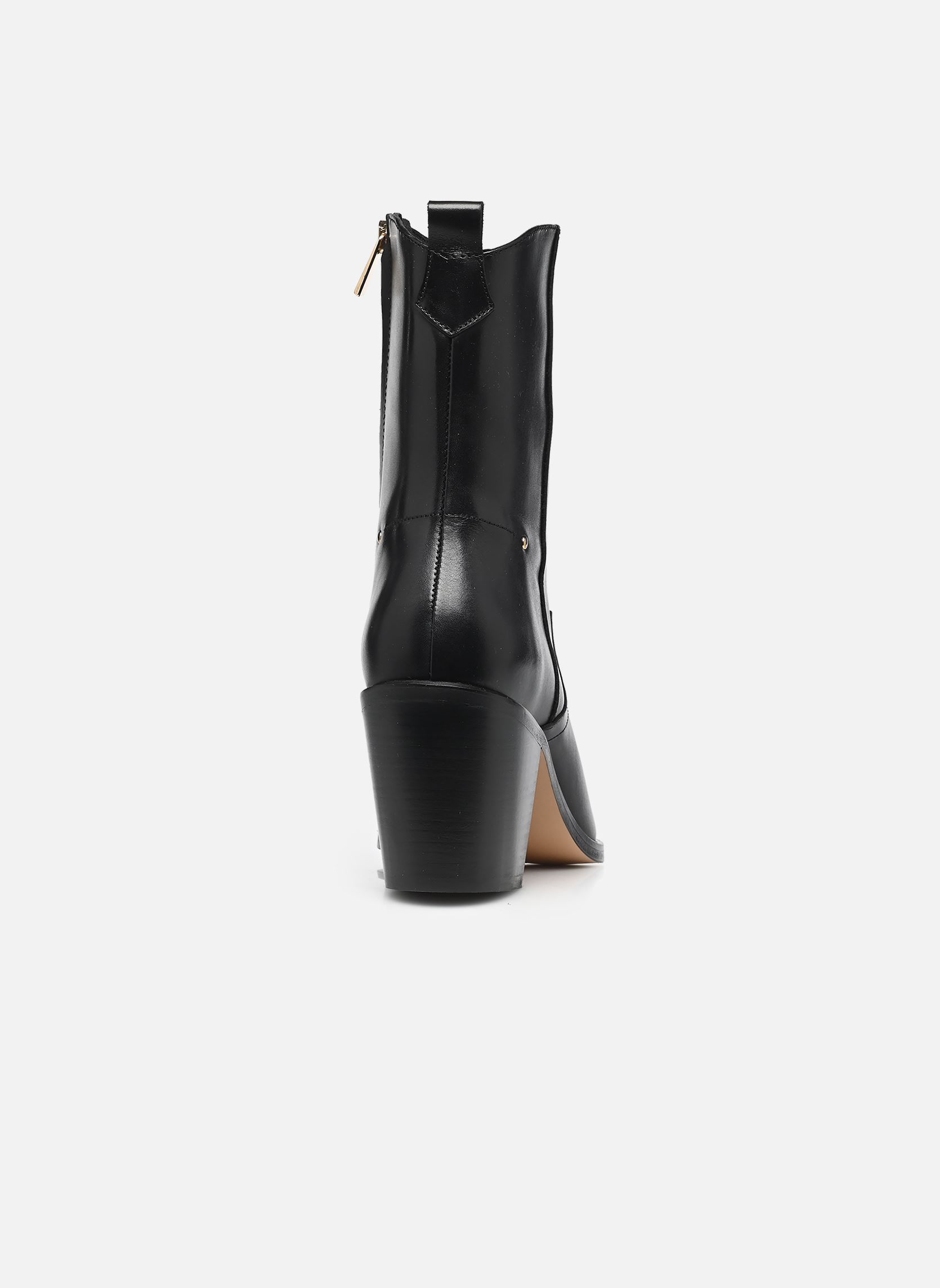 Bottines santiags Santiag 45Mm Santiag Avec Decoupe Cowboy femme noir Vanessa Bruno Bottines santiags Santiag 45Mm Santiag Avec Decoupe Cowboy femme noir NOIR