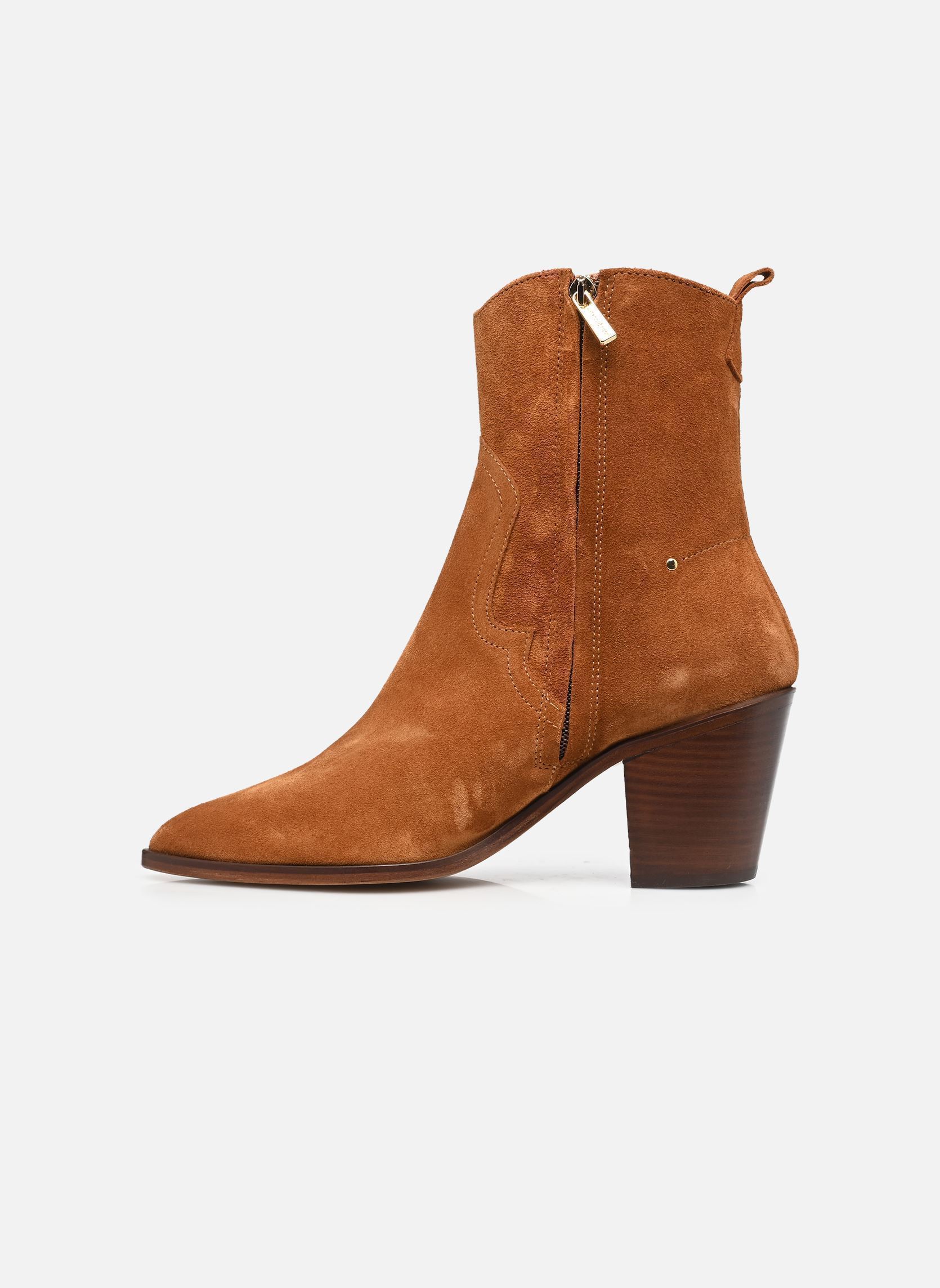 Bottines santiags Santiag 45Mm Santiag Avec Decoupe Cowboy femme marron Vanessa Bruno Bottines santiags Santiag 45Mm Santiag Avec Decoupe Cowboy femme marron CAMEL