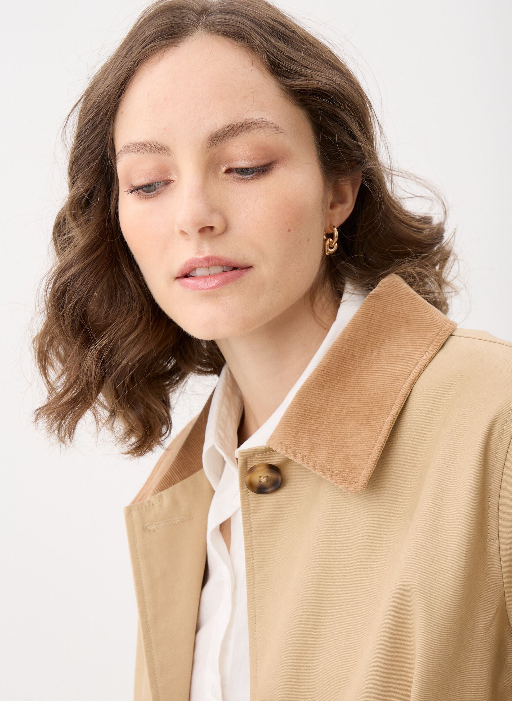 Trench-coats VILLE-TRENCH2 femme beige Georgia Rose Trench-coats VILLE-TRENCH2 femme beige IRISH CREAM