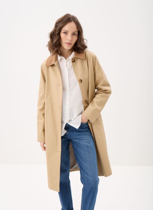 Trench-coat Complices Taille 36 En Coton écru - Occasion Très Bon état, Impeccable Et Intemporel