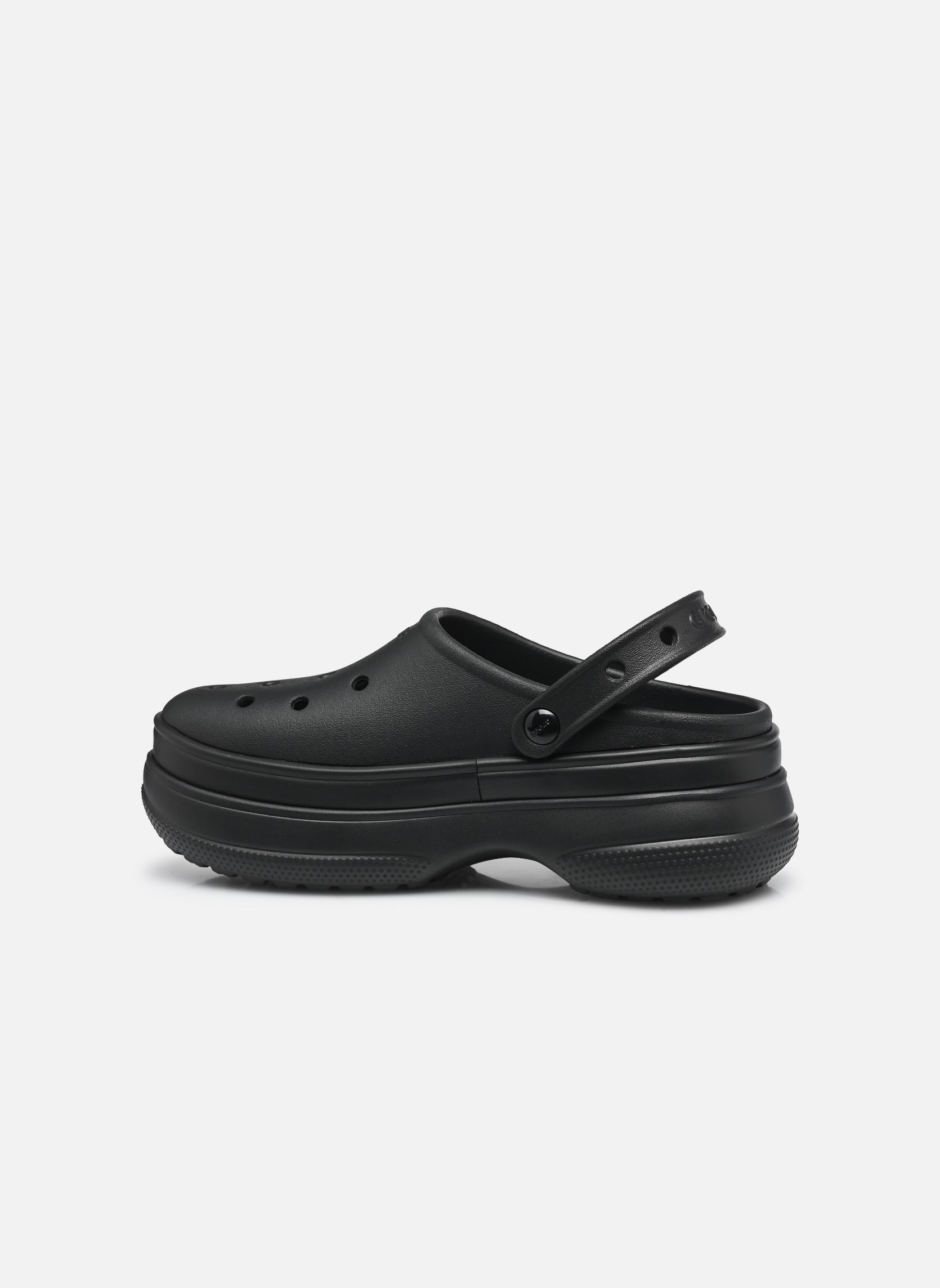 Mules et sabots Classic Stacked Clog W femme noir Crocs Mules et sabots Classic Stacked Clog W femme noir Black/black