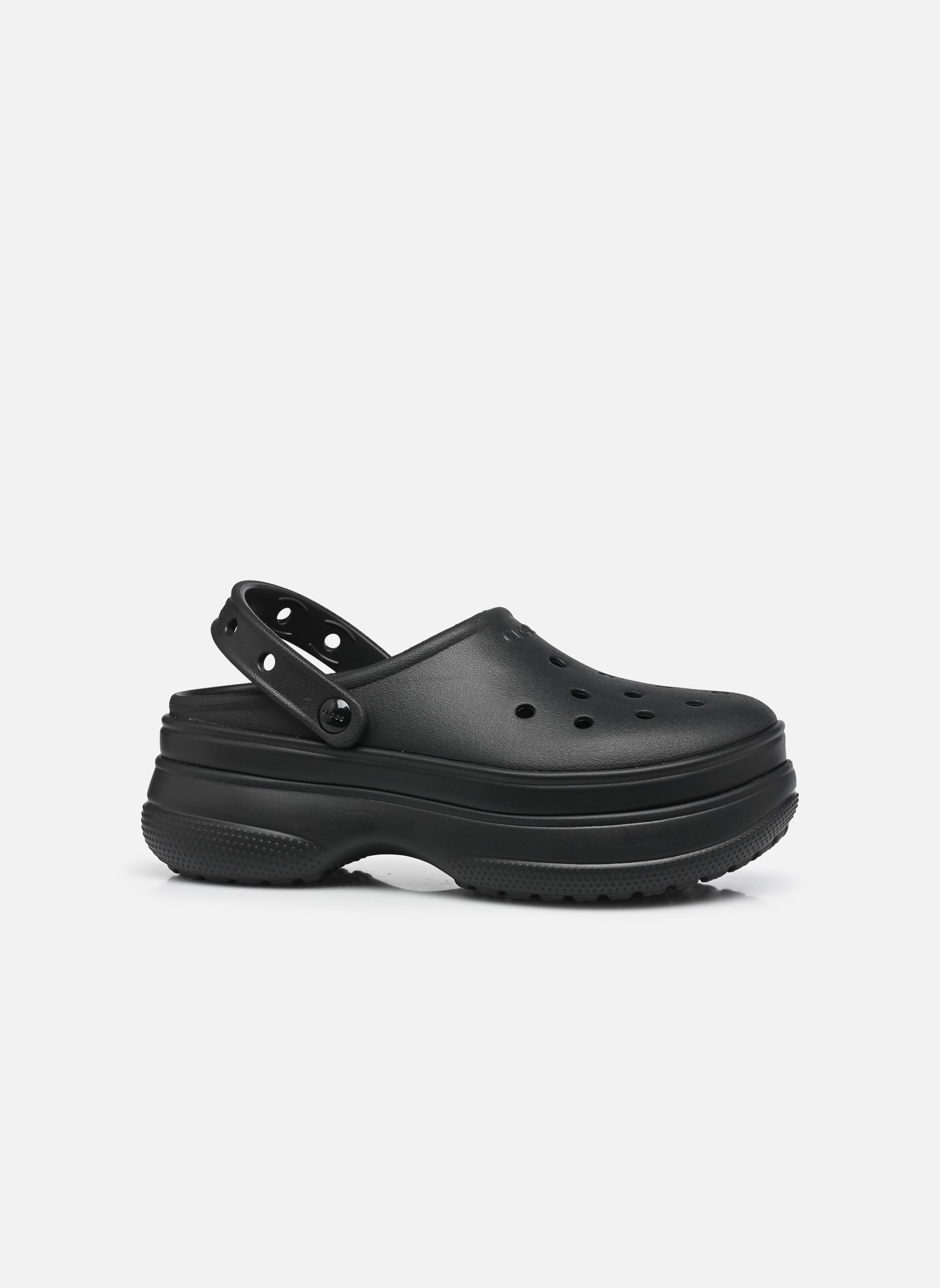 Mules et sabots Classic Stacked Clog W femme noir Crocs Mules et sabots Classic Stacked Clog W femme noir Black/black