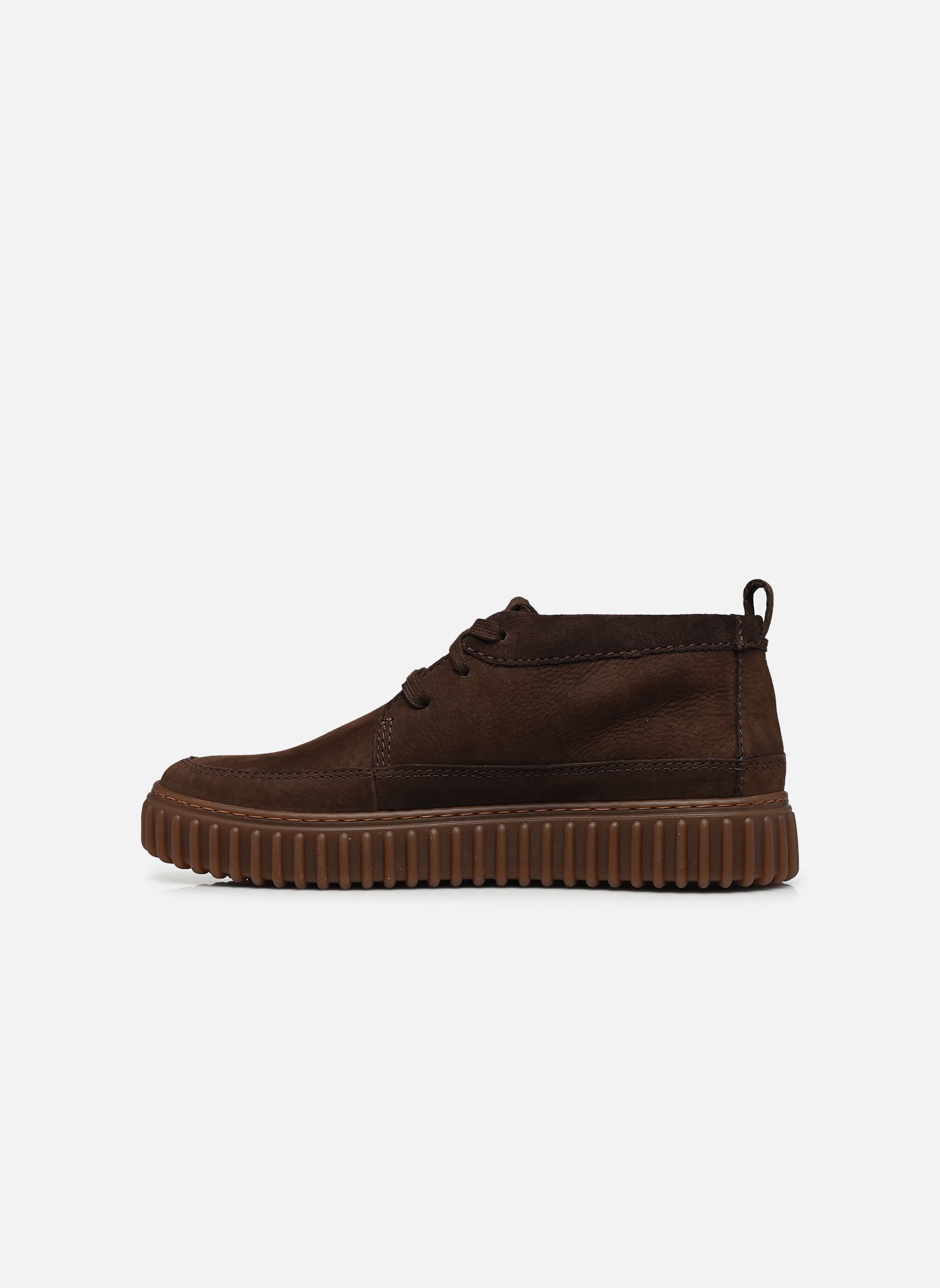 Niedrige Sneaker Torhill LaceHi herren braun Clarks Niedrige Sneaker Torhill LaceHi herren braun DARK BROWN NUB