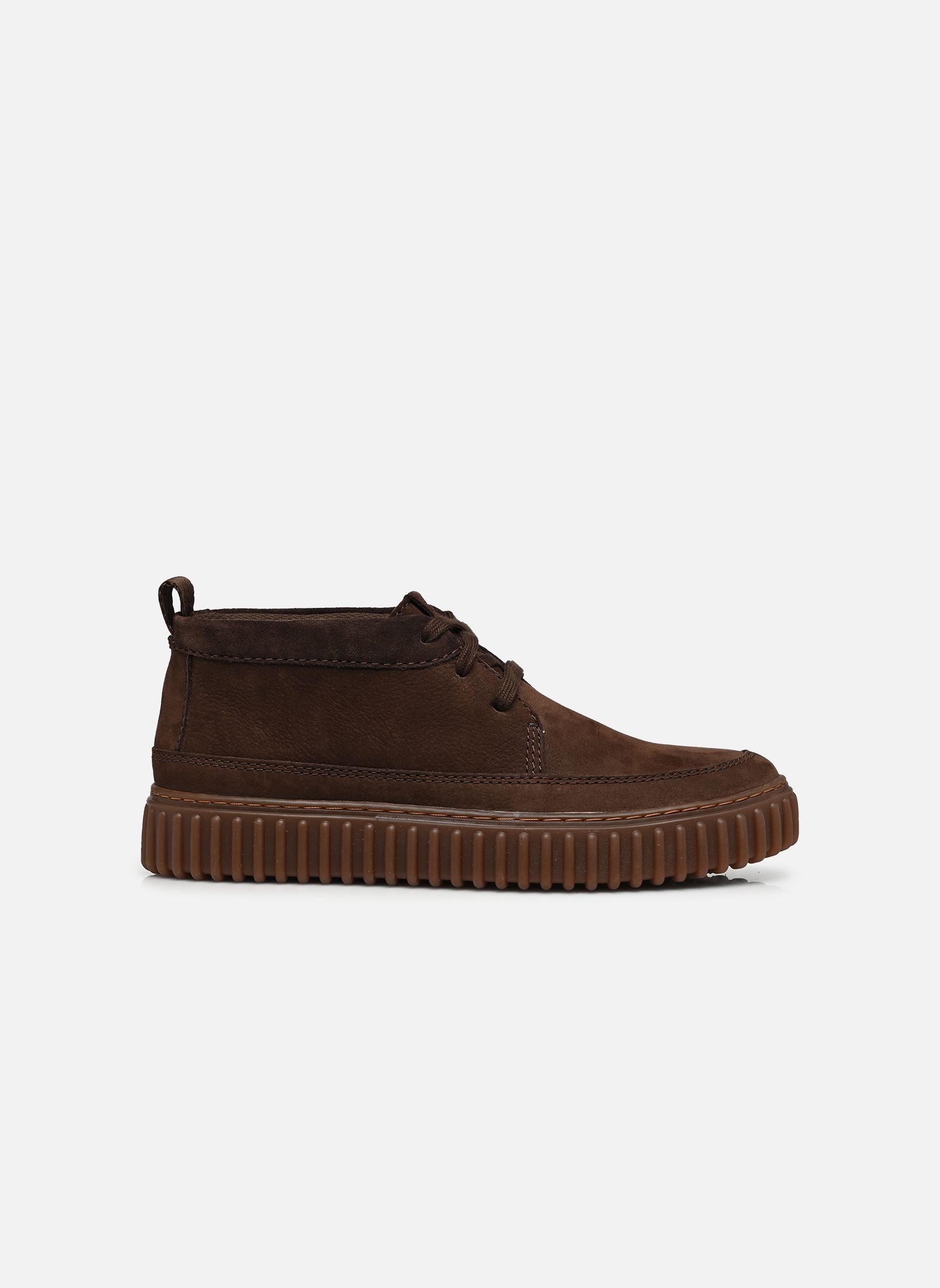 Niedrige Sneaker Torhill LaceHi herren braun Clarks Niedrige Sneaker Torhill LaceHi herren braun DARK BROWN NUB
