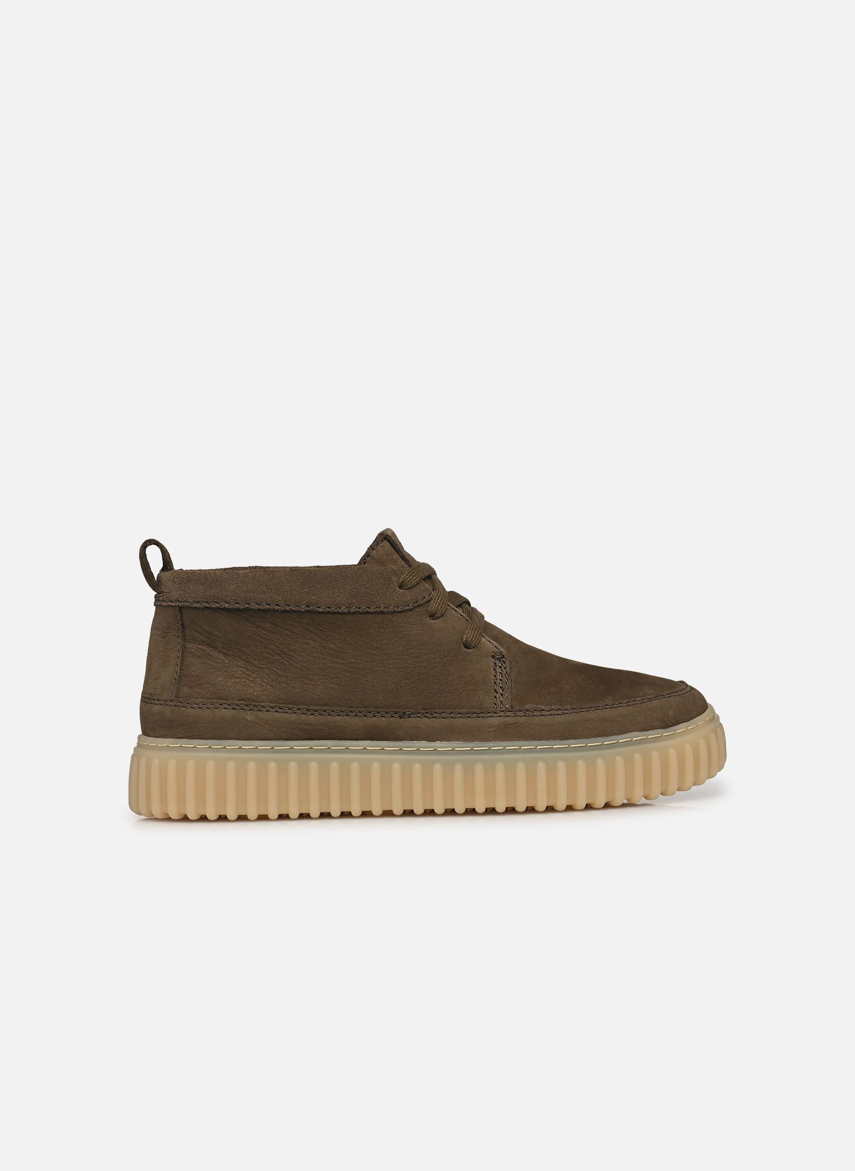 Baskets Torhill LaceHi homme beige Clarks Baskets Torhill LaceHi homme beige KHAKI NUBUCK