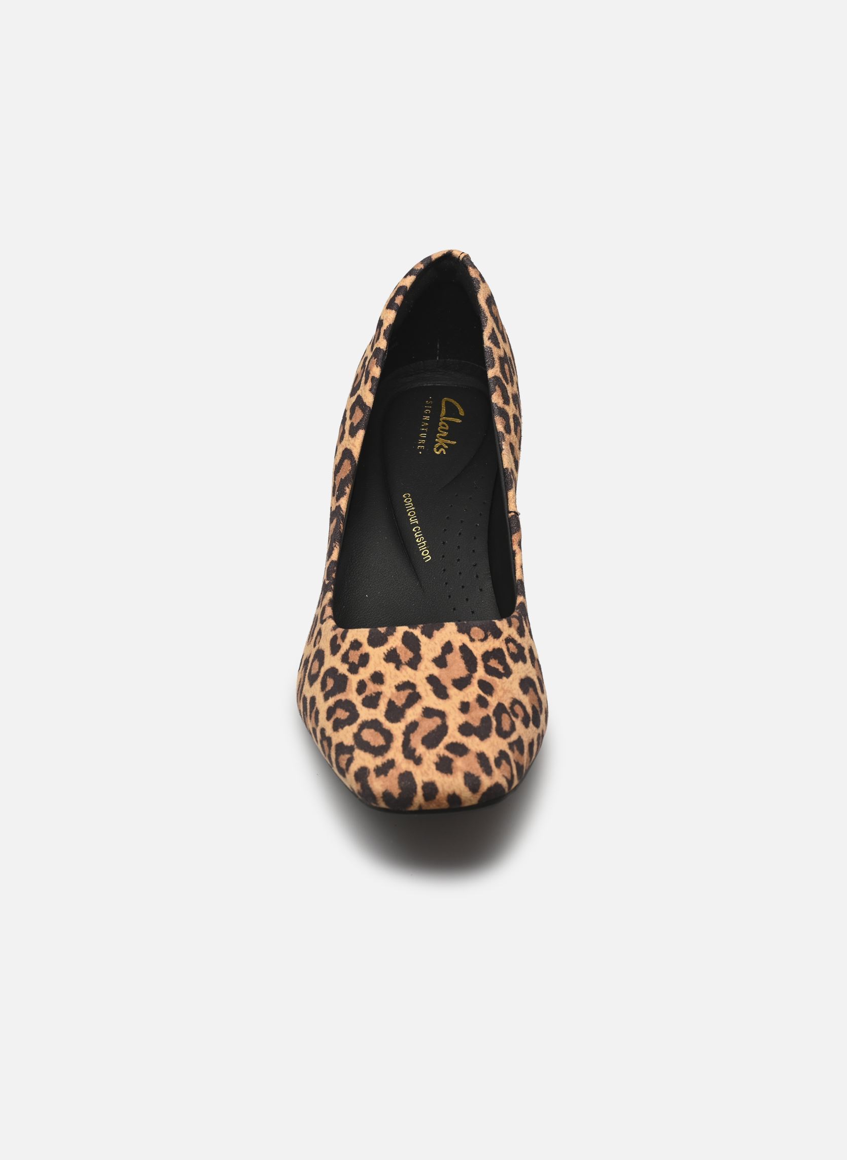 Escarpins Fernie Court femme marron Clarks Escarpins Fernie Court femme marron LEOPARD LEATHER