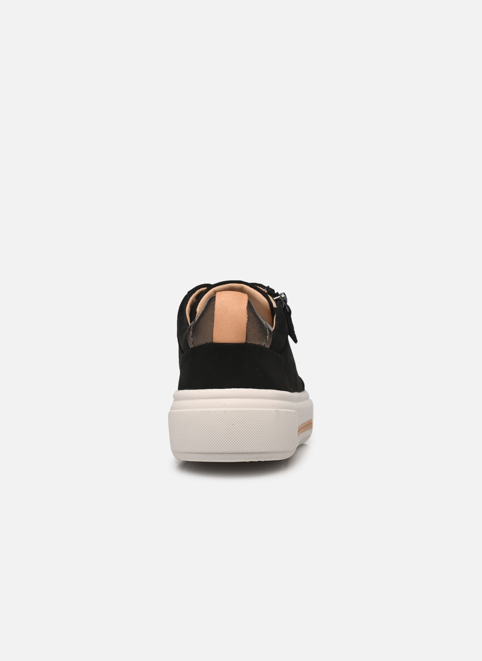 Sneakers Hollyhock Zip dames zwart Clarks Sneakers Hollyhock Zip dames zwart BLACK NUBUCK