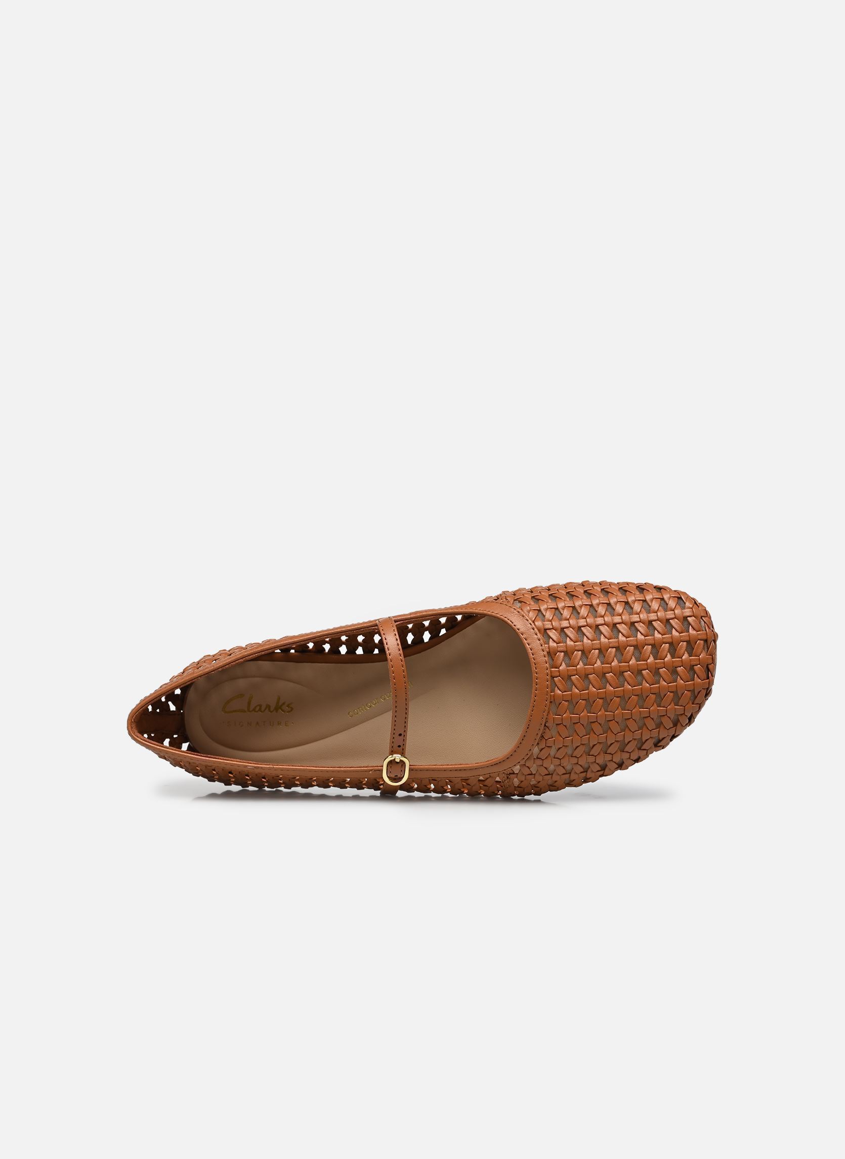 Klassieke ballerina's Livia Sky dames bruin Clarks Klassieke ballerina's Livia Sky dames bruin TAN WEAVE