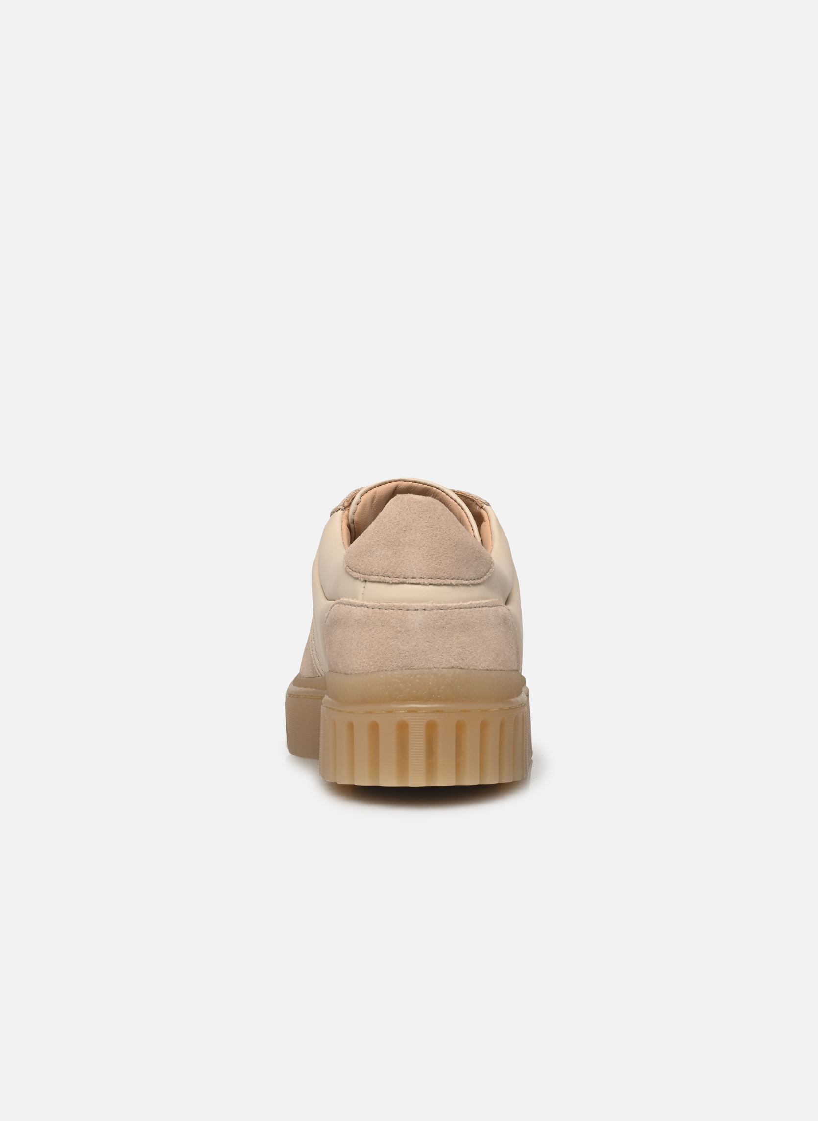 Sneakers Mayhill Lace dames beige Clarks Sneakers Mayhill Lace dames beige SAND COMBI LEA
