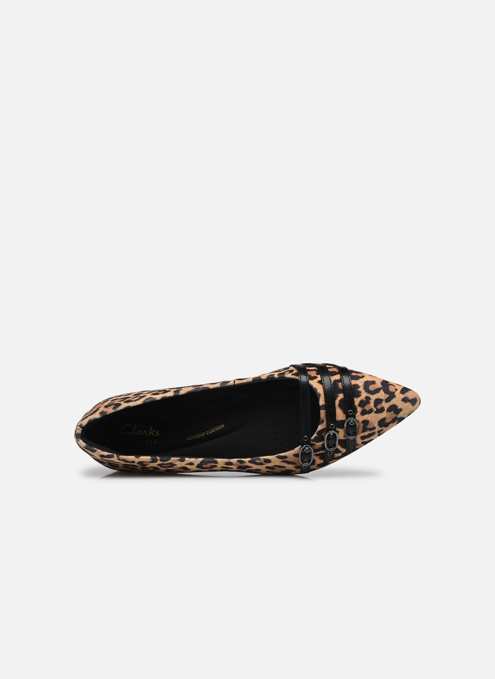 Ballerines classiques Sensa15 Strap femme marron Clarks Ballerines classiques Sensa15 Strap femme marron LEOPARD SUEDE