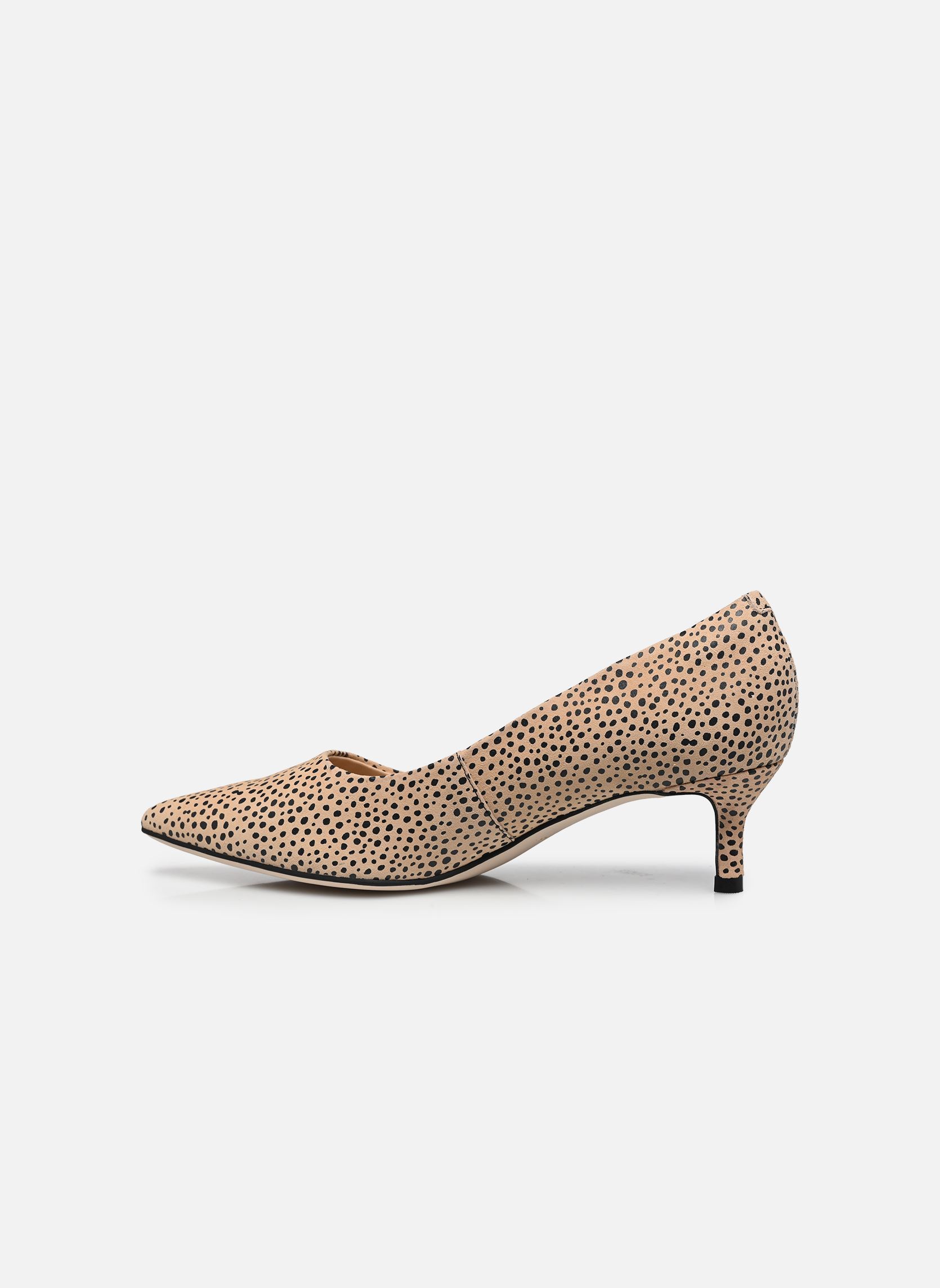 Escarpins Zarey Court femme beige Clarks Escarpins Zarey Court femme beige ANIMAL PRINT