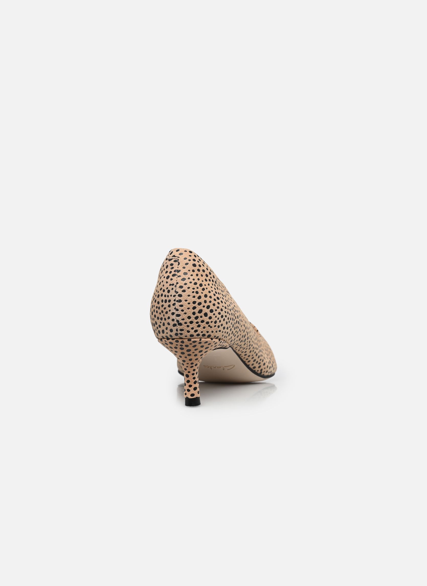 Escarpins Zarey Court femme beige Clarks Escarpins Zarey Court femme beige ANIMAL PRINT