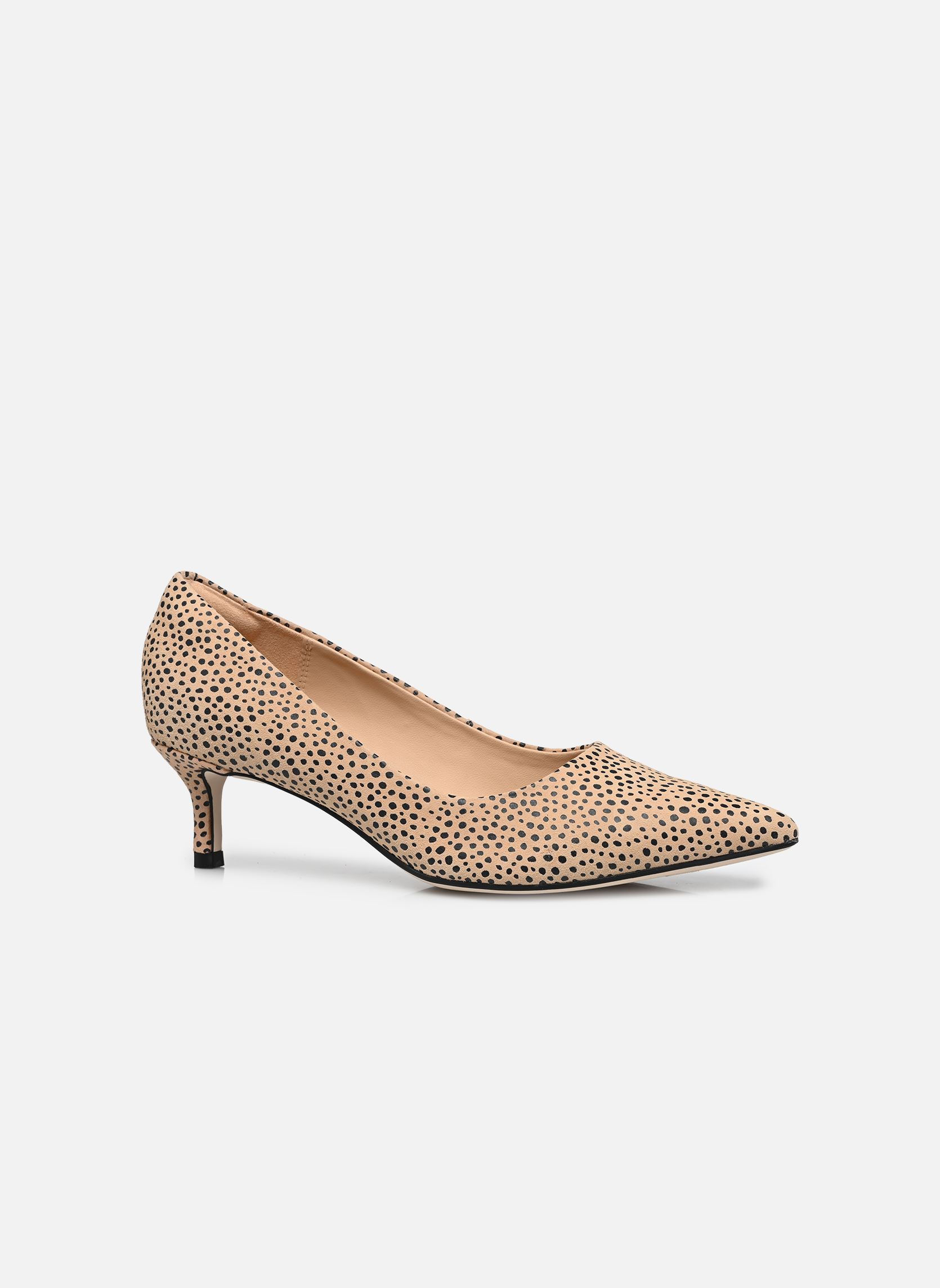 Escarpins Zarey Court femme beige Clarks Escarpins Zarey Court femme beige ANIMAL PRINT