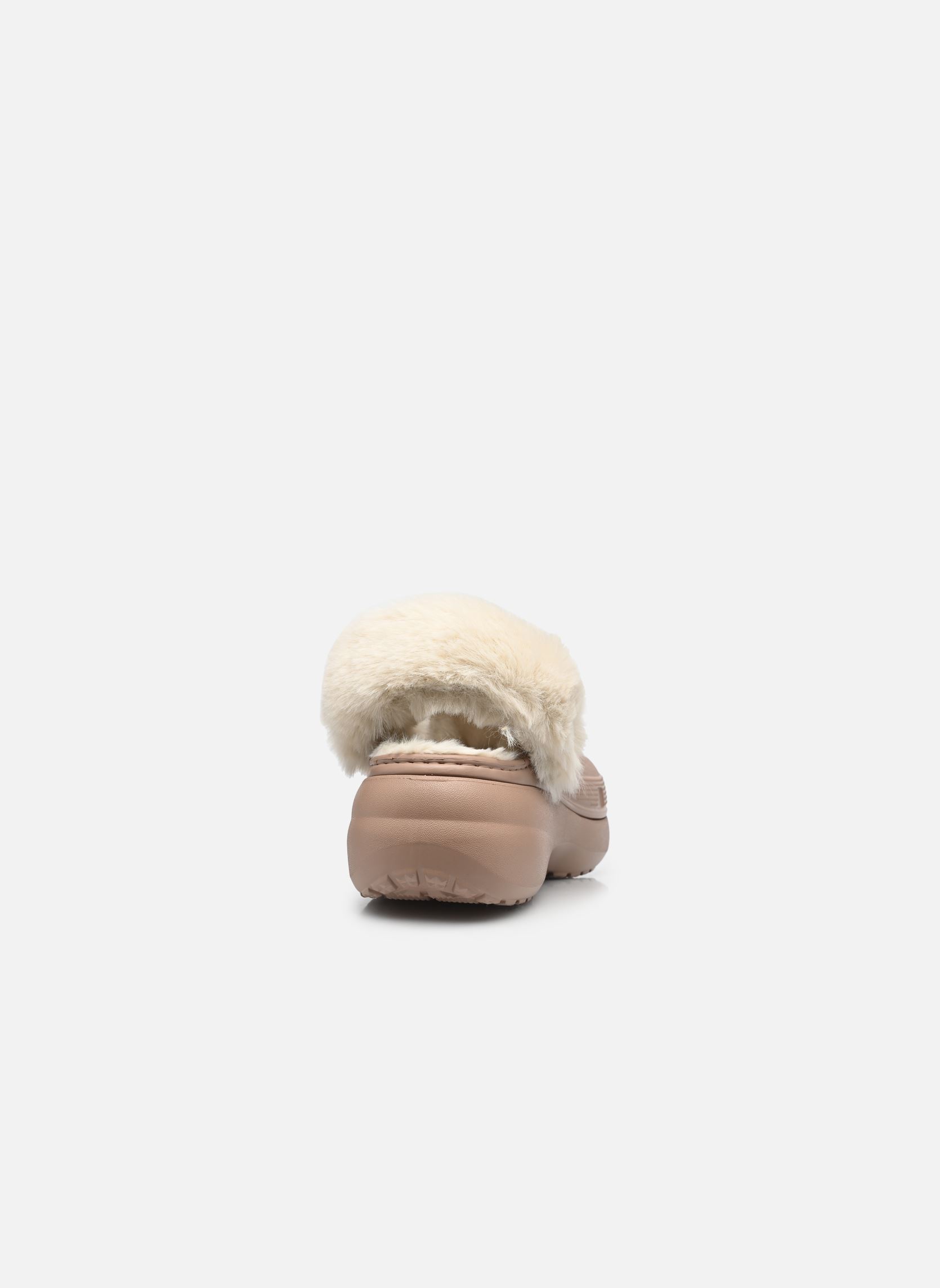 Mules et sabots Classic Platform Fuzz Lined Clog W femme beige Crocs Mules et sabots Classic Platform Fuzz Lined Clog W femme beige Latte