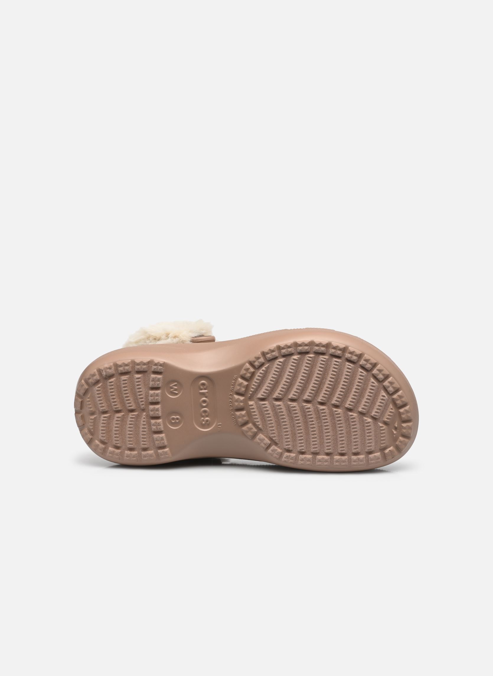 Mules et sabots Classic Platform Fuzz Lined Clog W femme beige Crocs Mules et sabots Classic Platform Fuzz Lined Clog W femme beige Latte