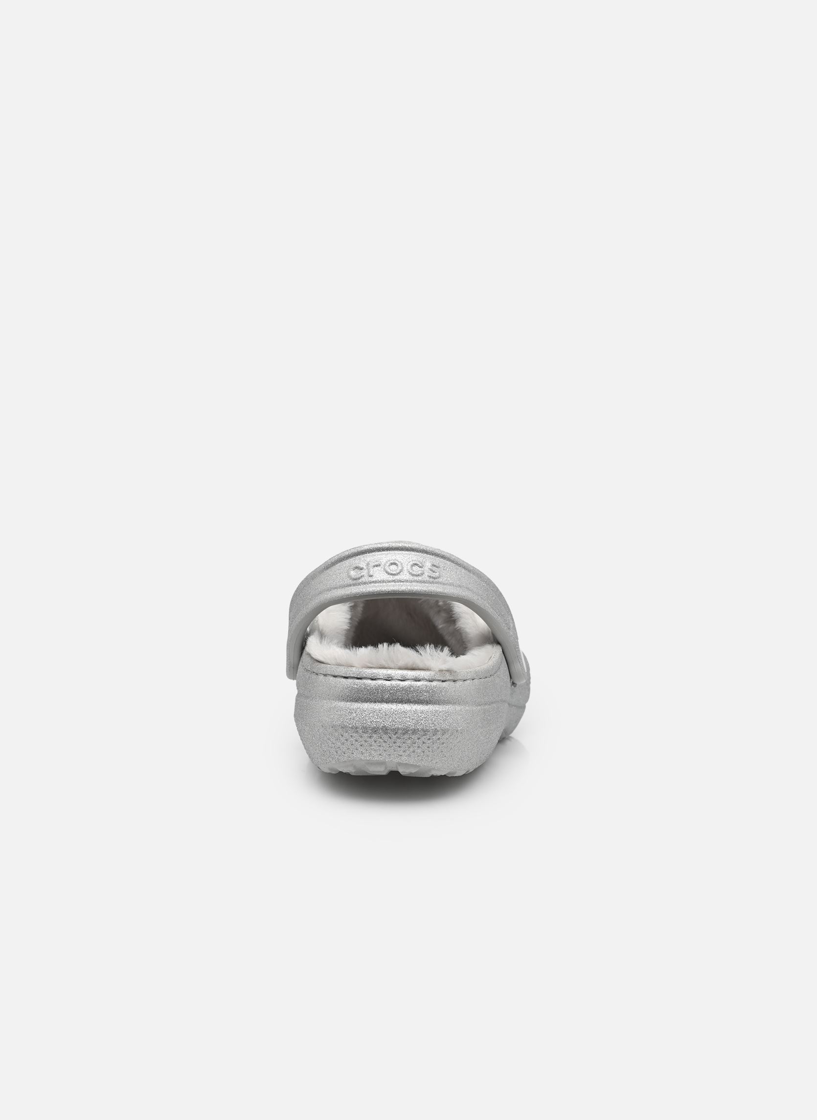 Muilen en klompen Classic Fuzz Lined Glitter Clog W dames zilver Crocs Muilen en klompen Classic Fuzz Lined Glitter Clog W dames zilver Silver
