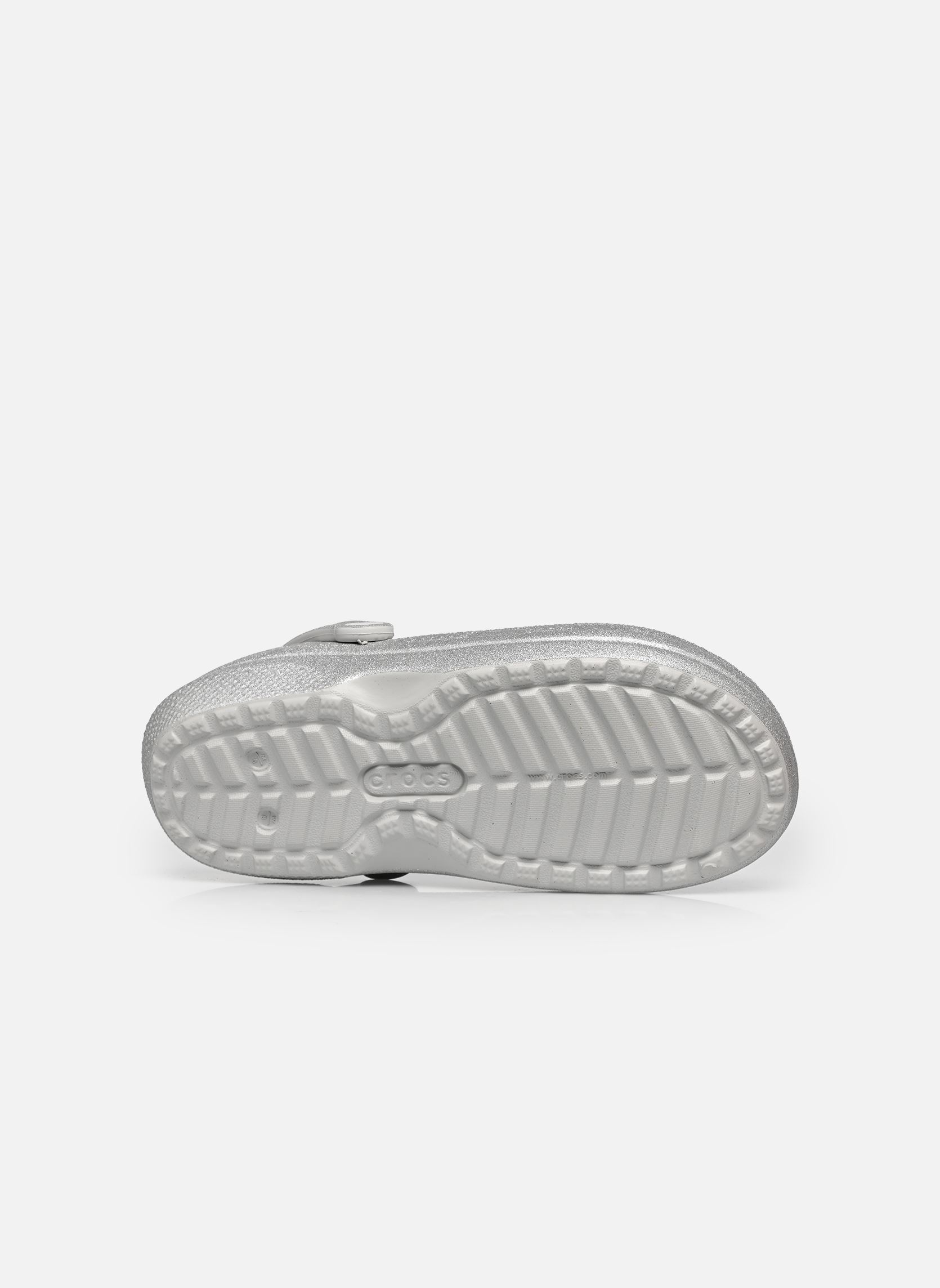 Muilen en klompen Classic Fuzz Lined Glitter Clog W dames zilver Crocs Muilen en klompen Classic Fuzz Lined Glitter Clog W dames zilver Silver