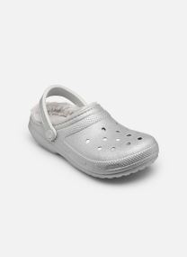 Muilen en klompen Classic Fuzz Lined Glitter Clog W dames zilver Crocs Muilen en klompen Classic Fuzz Lined Glitter Clog W dames zilver Silver