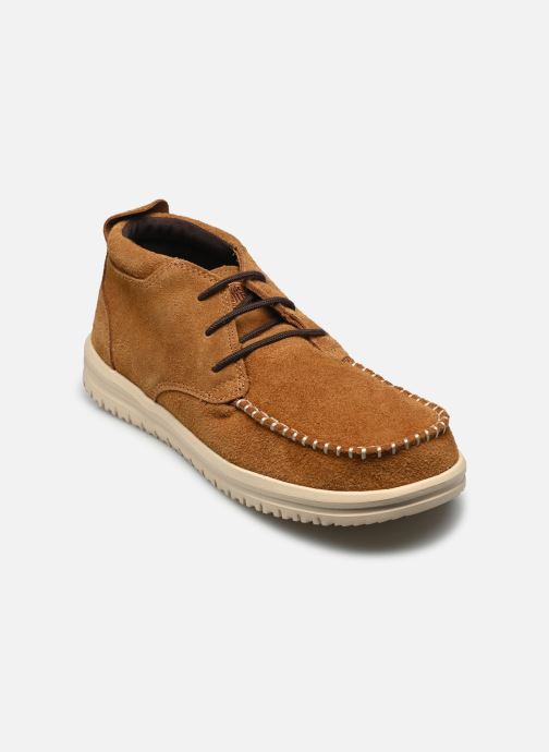 HEYDUDE Baskets toile Wally NXT Mid homme marron