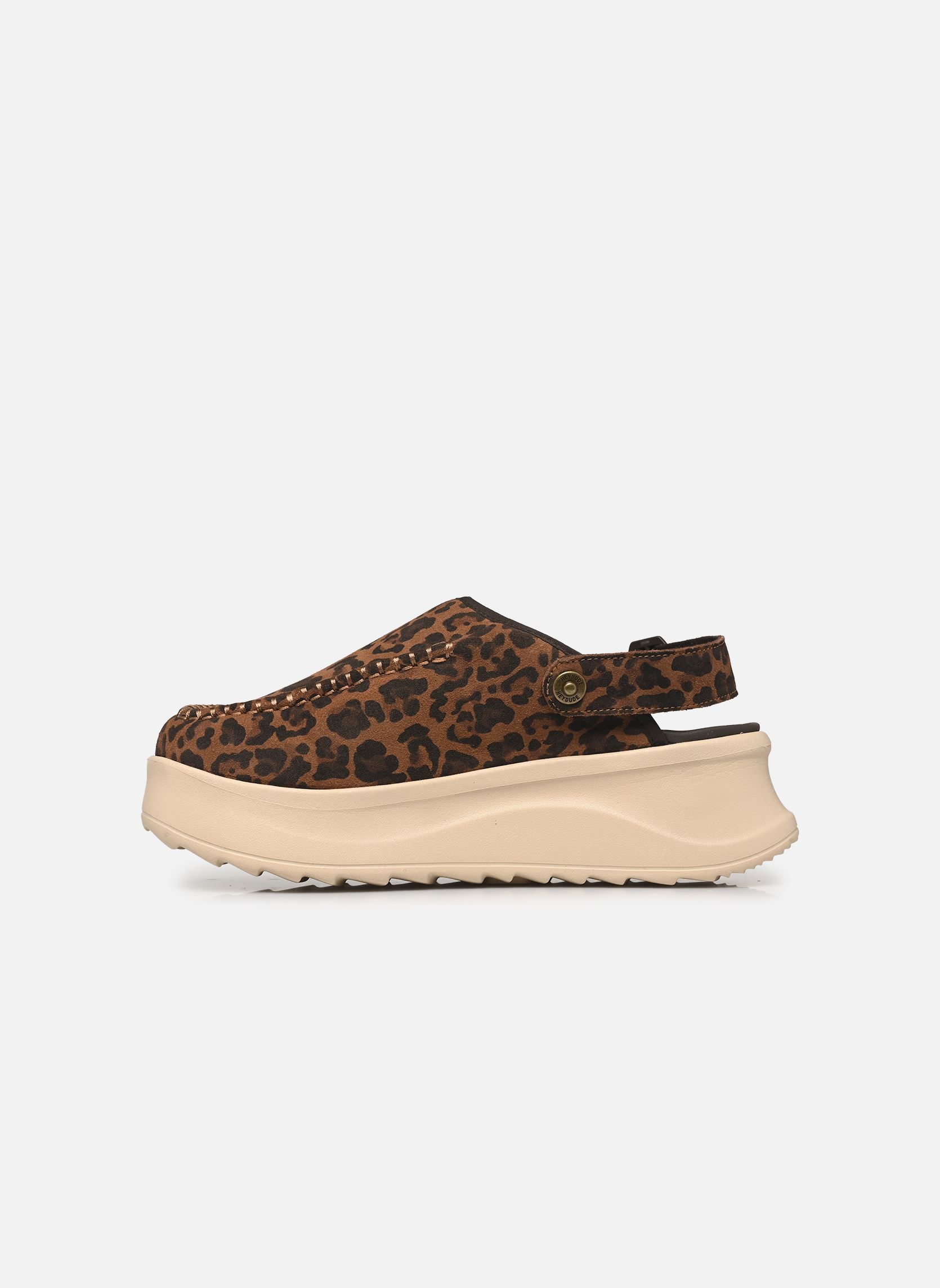 Pantoletten und Clogs Delray Clog Suede damen braun HEYDUDE Pantoletten und Clogs Delray Clog Suede damen braun BROWN LEOPARD