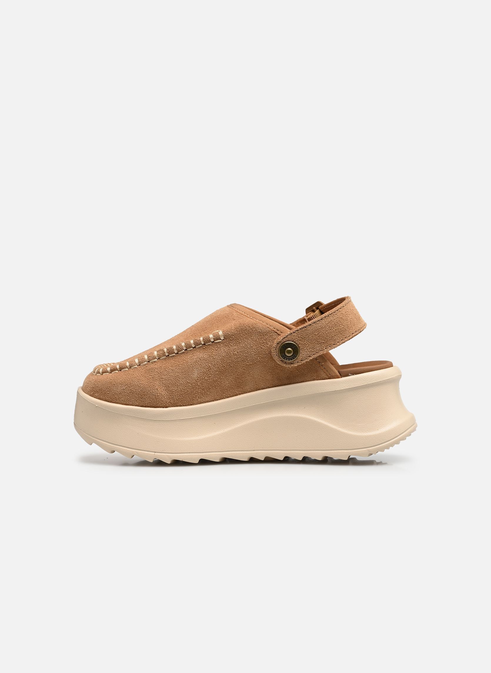 Pantoletten und Clogs Delray Clog Suede damen beige HEYDUDE Pantoletten und Clogs Delray Clog Suede damen beige Tan