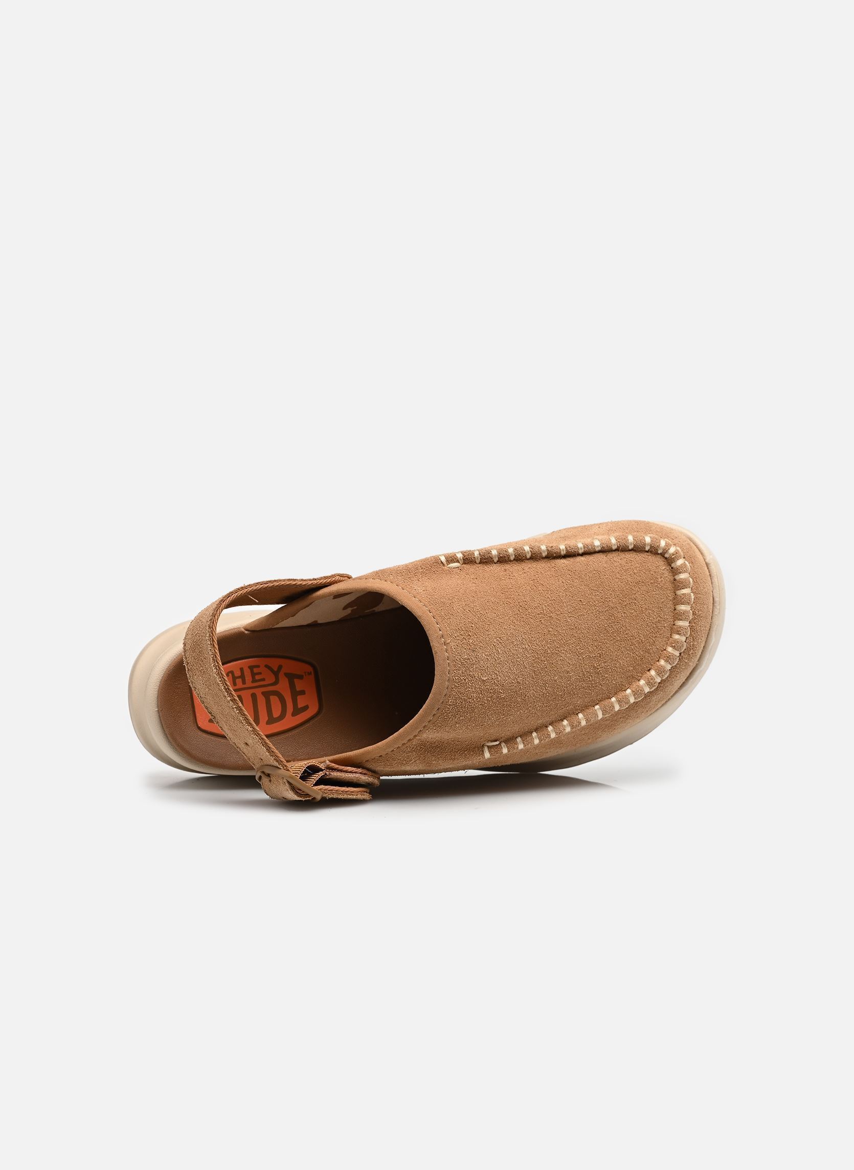 Pantoletten und Clogs Delray Clog Suede damen beige HEYDUDE Pantoletten und Clogs Delray Clog Suede damen beige Tan