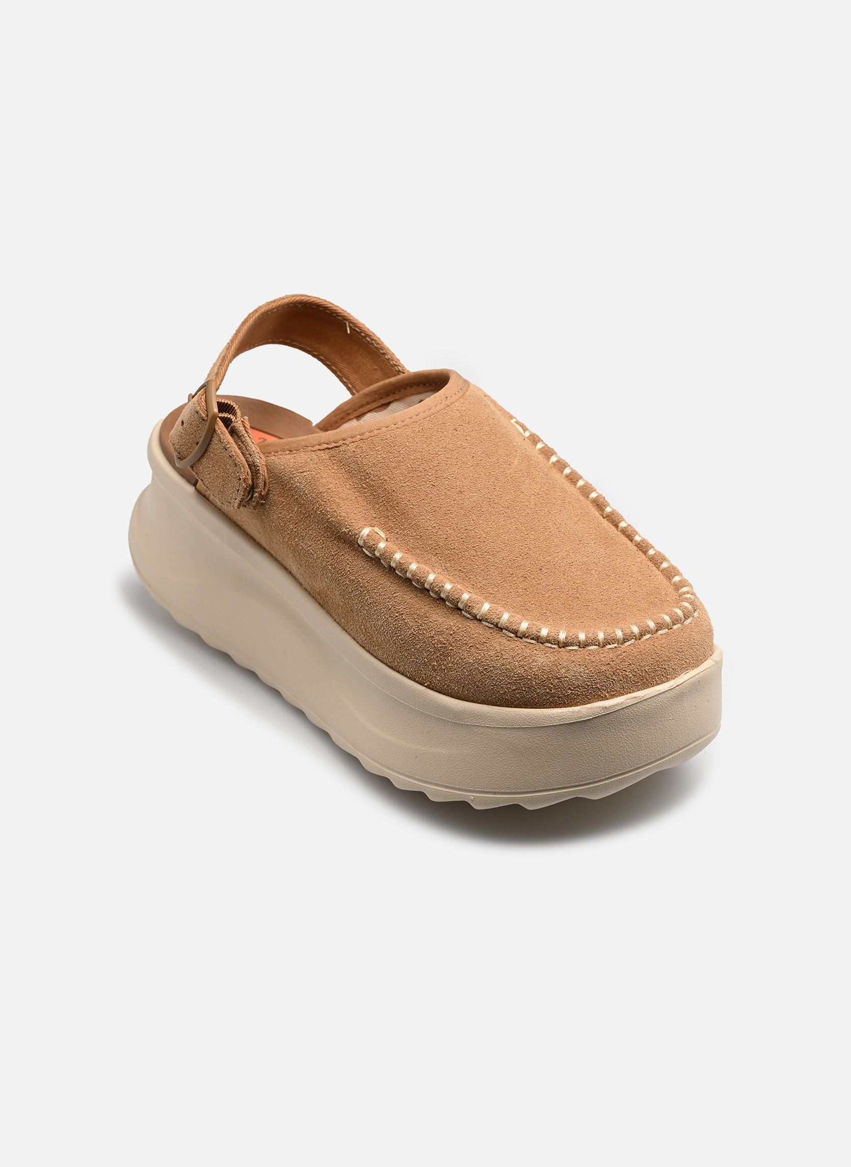 Pantoletten und Clogs Delray Clog Suede damen beige HEYDUDE Pantoletten und Clogs Delray Clog Suede damen beige Tan