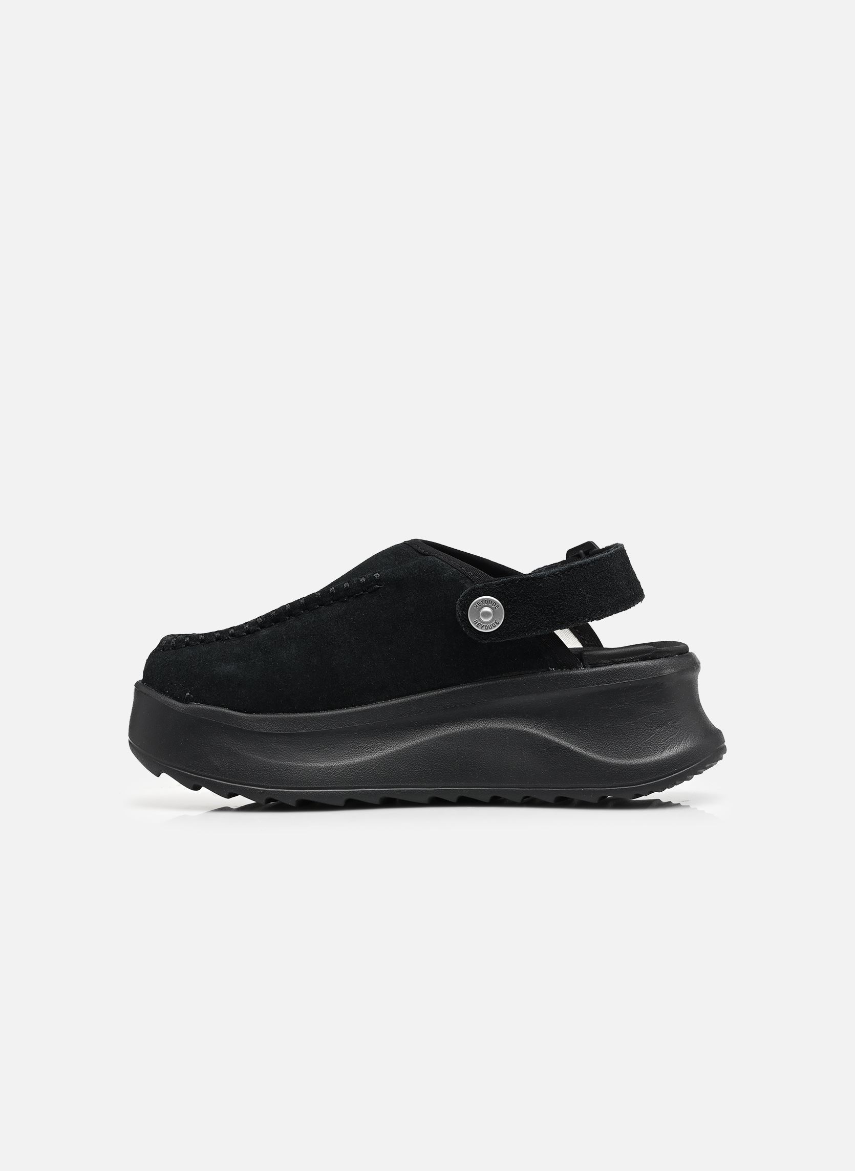 Pantoletten und Clogs Delray Clog Suede damen schwarz HEYDUDE Pantoletten und Clogs Delray Clog Suede damen schwarz BLACK
