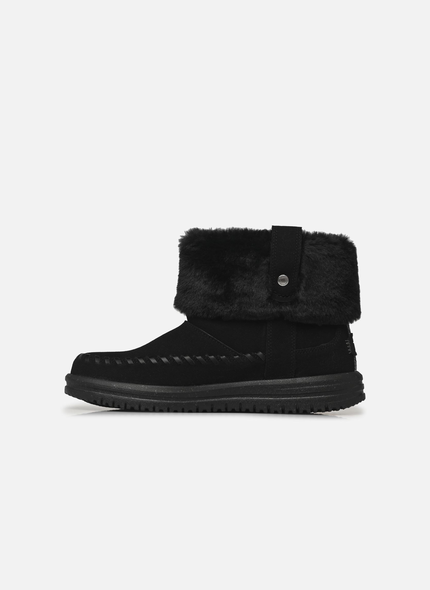 Lage enkellaarsjes Camden Cuff Classic Cozy dames zwart HEYDUDE Lage enkellaarsjes Camden Cuff Classic Cozy dames zwart BLACK/BLACK