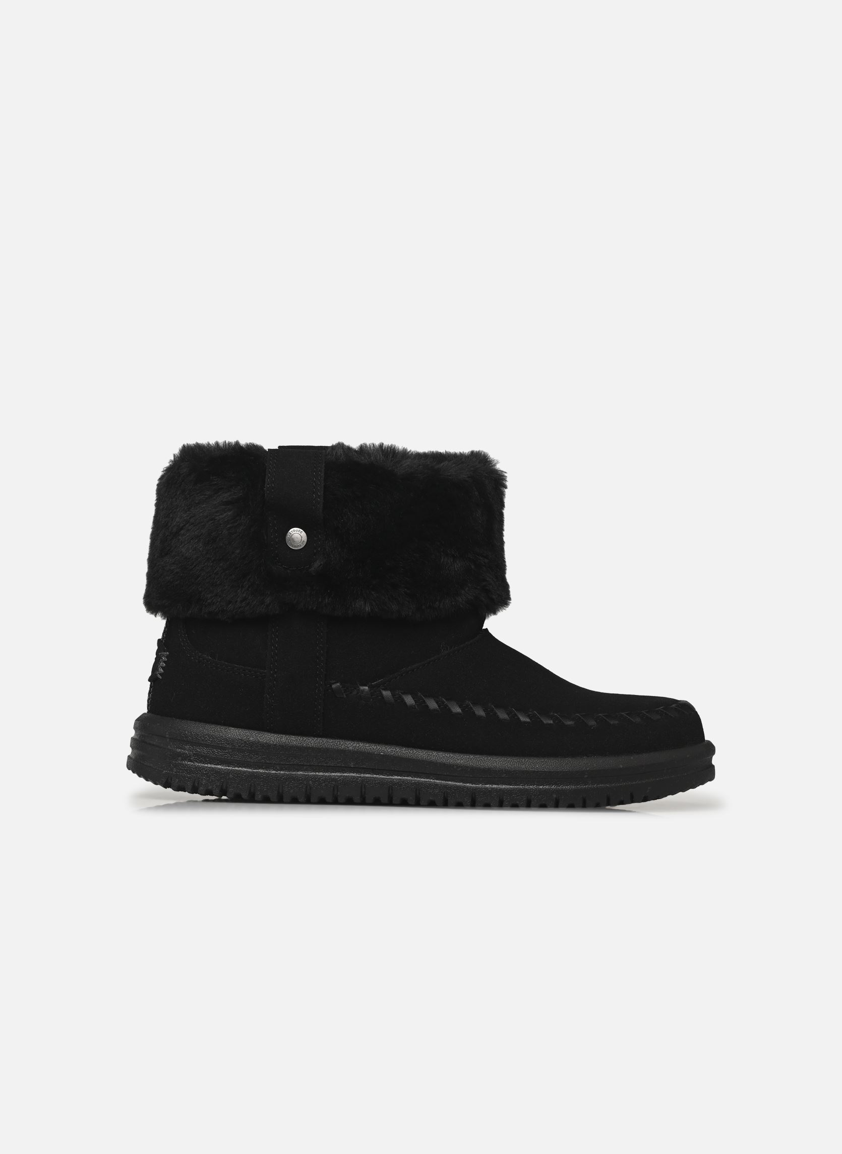 Lage enkellaarsjes Camden Cuff Classic Cozy dames zwart HEYDUDE Lage enkellaarsjes Camden Cuff Classic Cozy dames zwart BLACK/BLACK