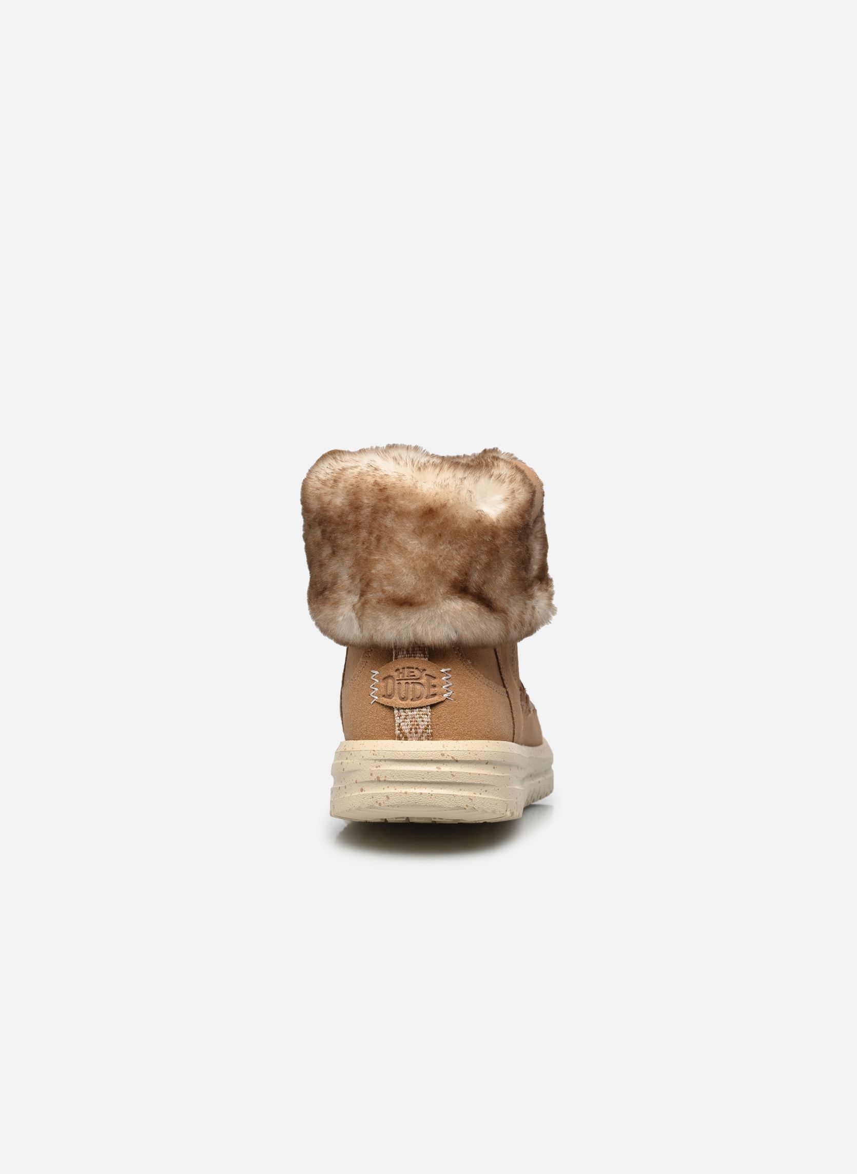 Bottines basses Camden Cuff Classic Cozy femme beige HEYDUDE Bottines basses Camden Cuff Classic Cozy femme beige COGNAC