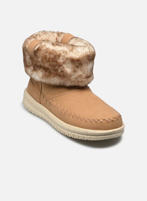 HEYDUDE Bottines basses Camden Cuff Classic Cozy femme beige