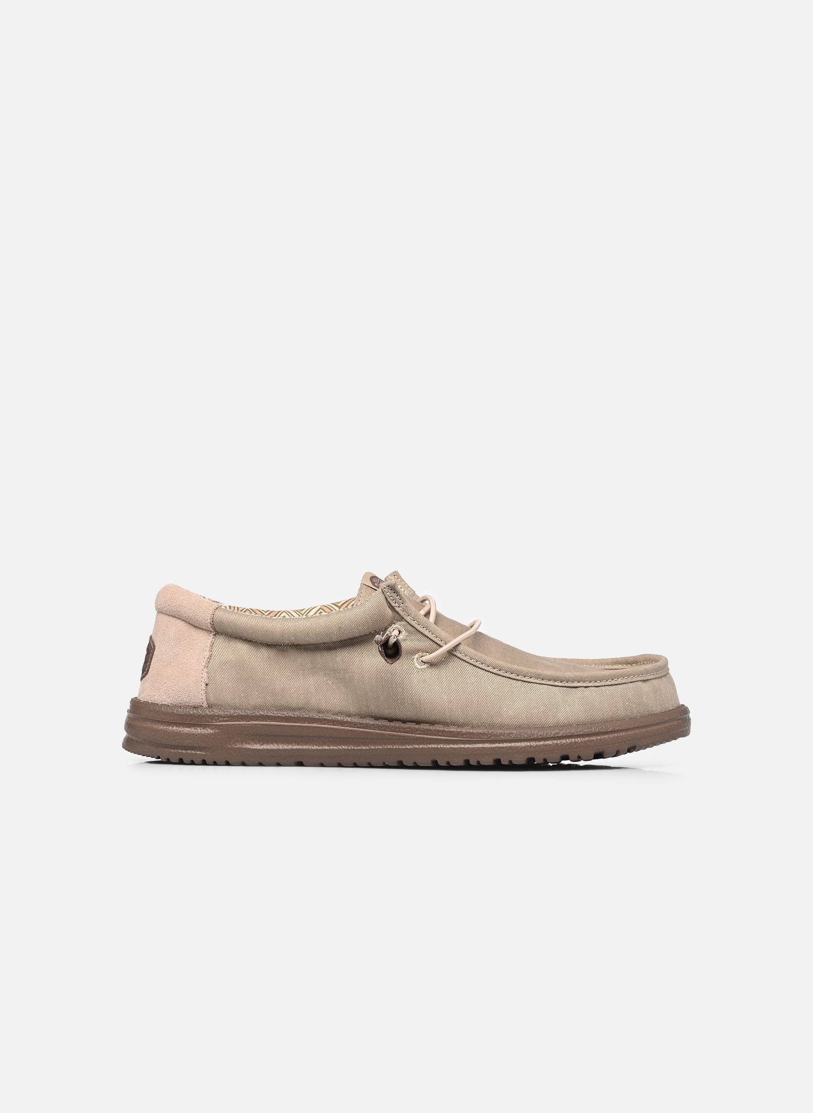 Leinen-Sneaker Wally Stretch Canvas Block herren braun HEYDUDE Leinen-Sneaker Wally Stretch Canvas Block herren braun CROCKERY/MULTI