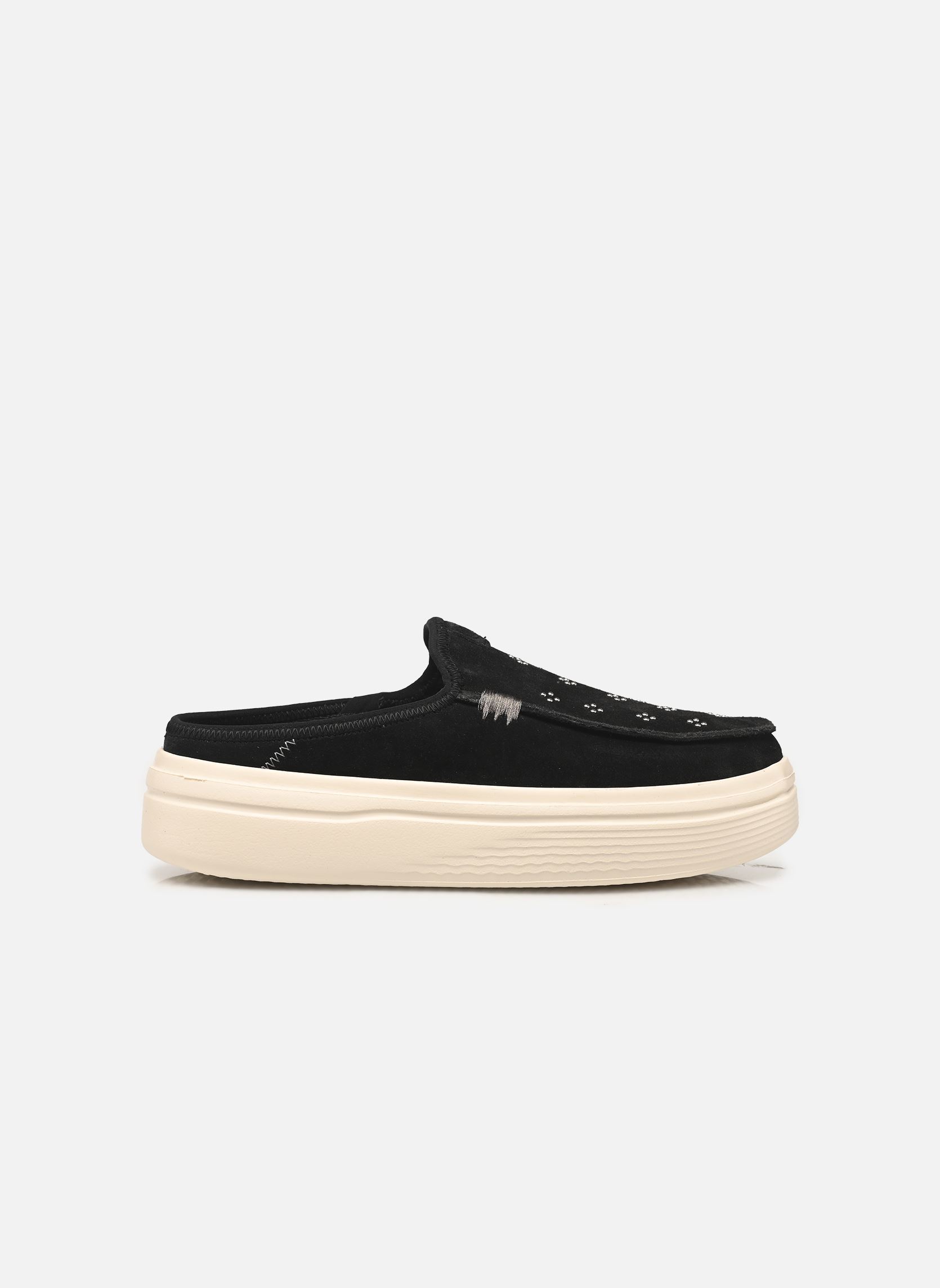 Pantoletten und Clogs Austin Lift Suede Stud damen schwarz HEYDUDE Pantoletten und Clogs Austin Lift Suede Stud damen schwarz BLACK