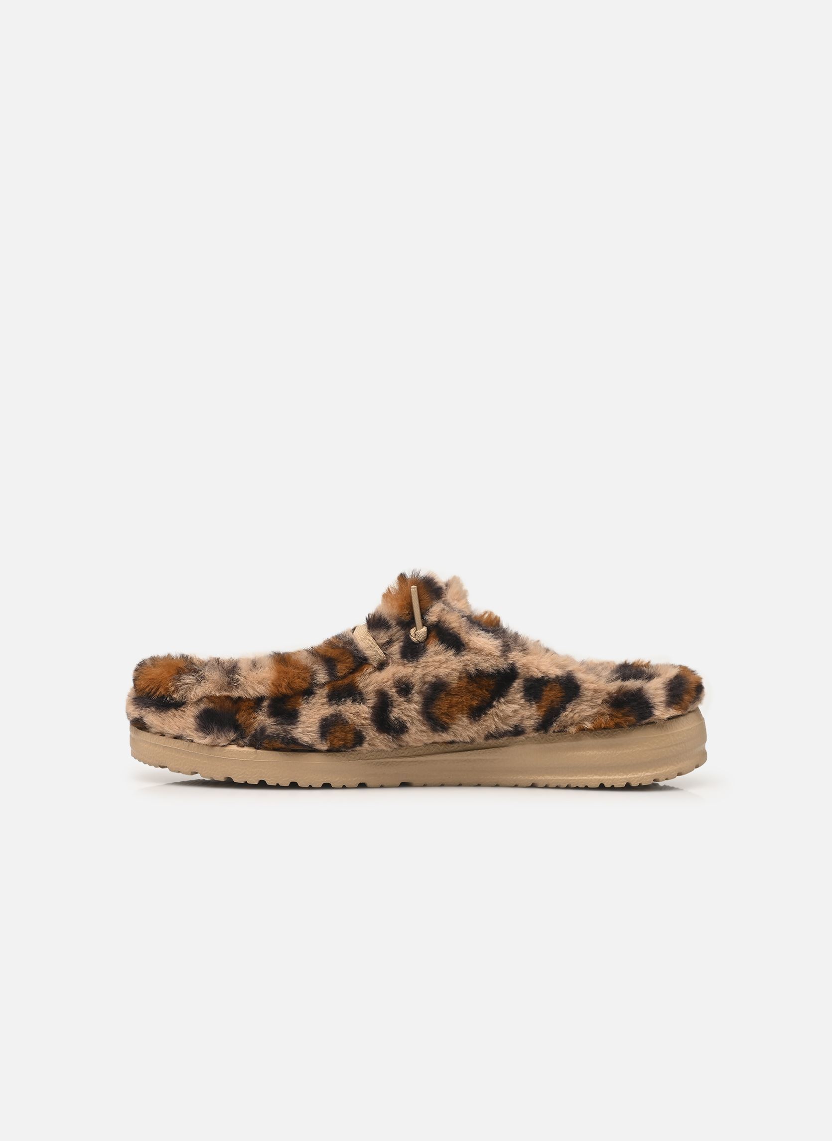 Hausschuhe Wendy Slipper Leo Fur damen braun HEYDUDE Hausschuhe Wendy Slipper Leo Fur damen braun TAN/MULTI