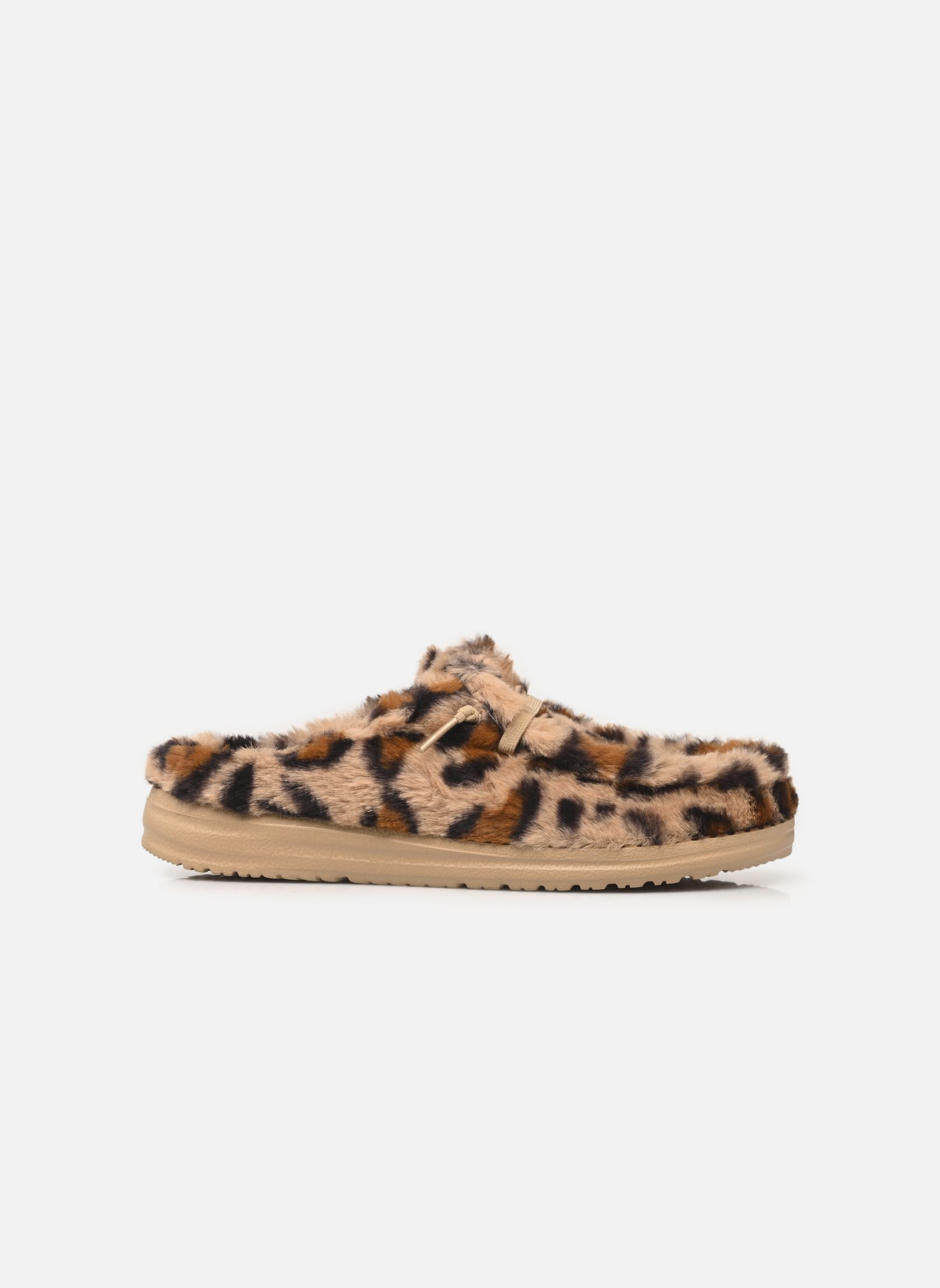 Hausschuhe Wendy Slipper Leo Fur damen braun HEYDUDE Hausschuhe Wendy Slipper Leo Fur damen braun TAN/MULTI