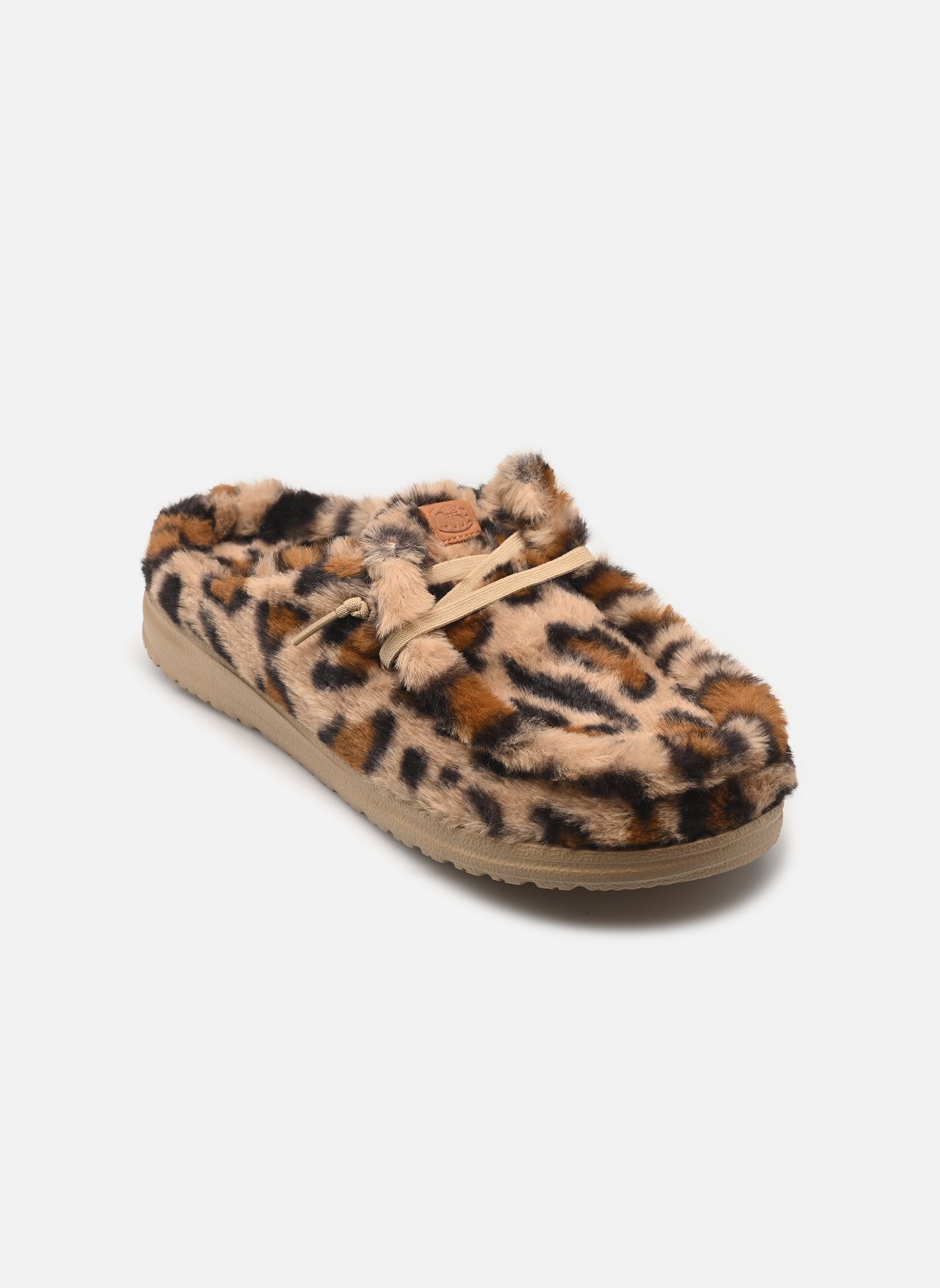 Hausschuhe Wendy Slipper Leo Fur damen braun HEYDUDE Hausschuhe Wendy Slipper Leo Fur damen braun TAN/MULTI