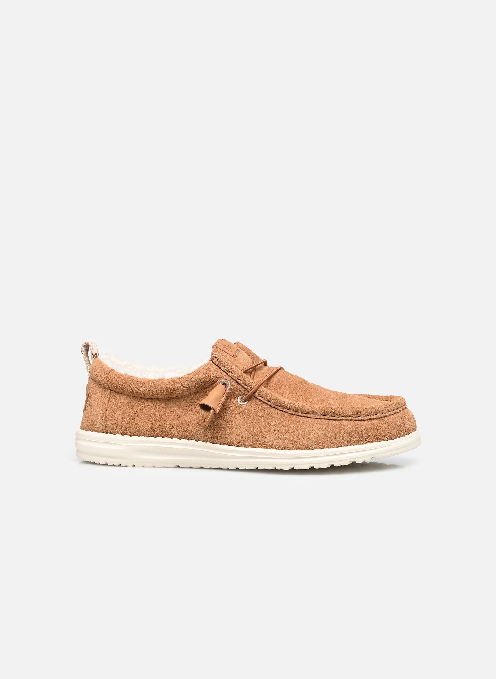 Leinen-Sneaker Wally Suede Shearling herren braun HEYDUDE Leinen-Sneaker Wally Suede Shearling herren braun LION ORANGE/MULTI
