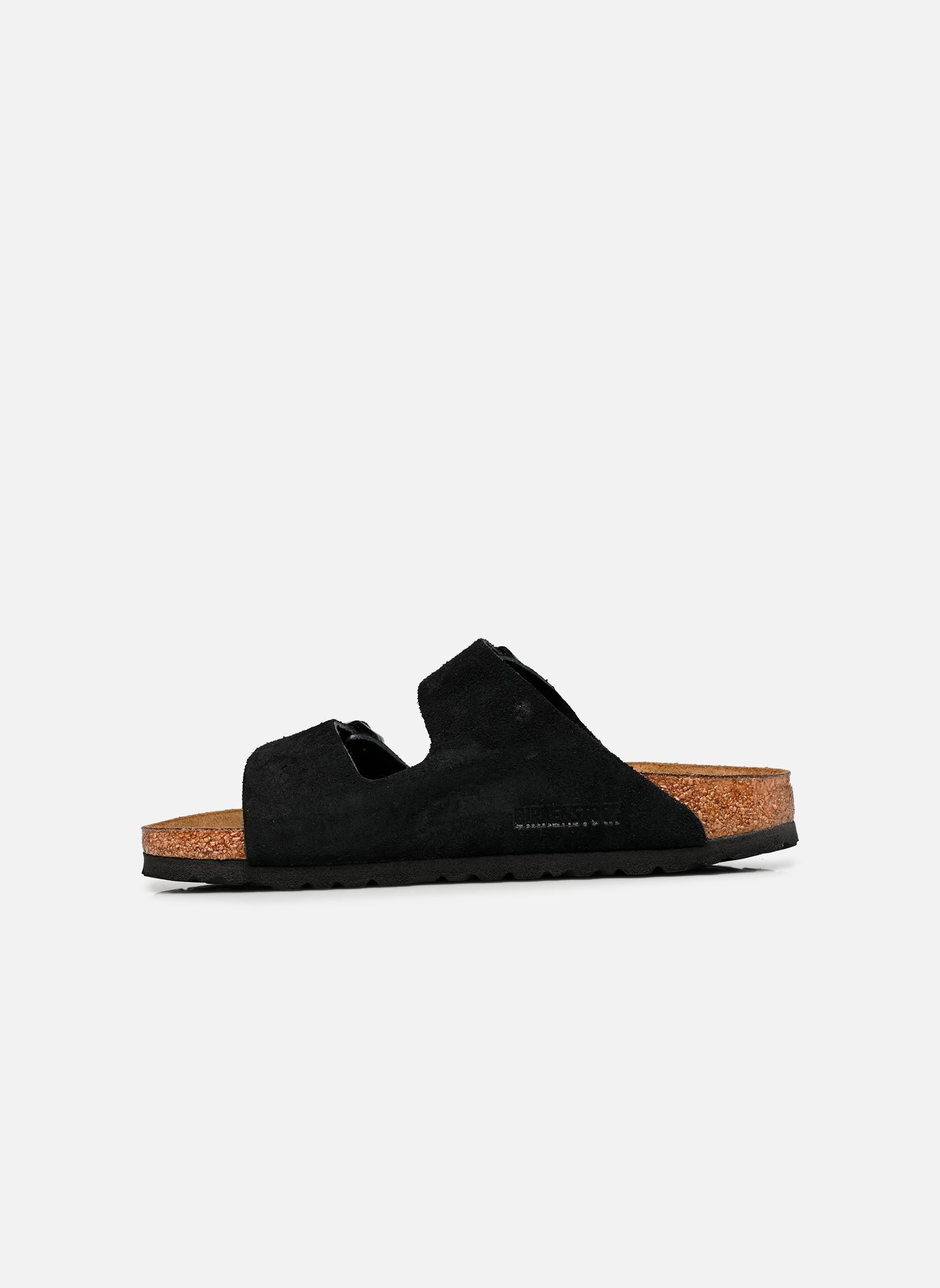 Muilen Arizona Suede - Narrow dames zwart Birkenstock Muilen Arizona Suede - Narrow dames zwart BLACK