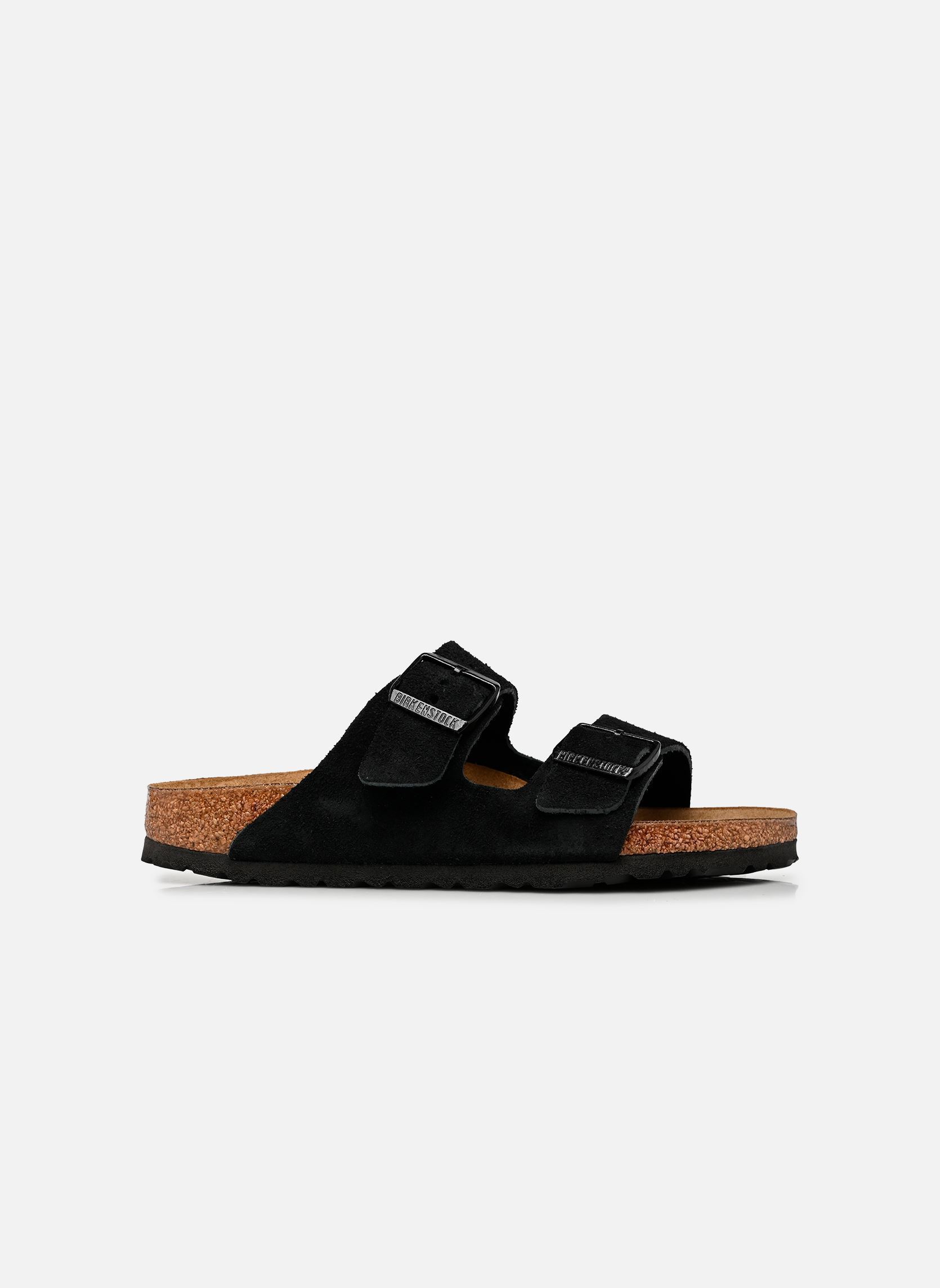 Muilen Arizona Suede - Narrow dames zwart Birkenstock Muilen Arizona Suede - Narrow dames zwart BLACK