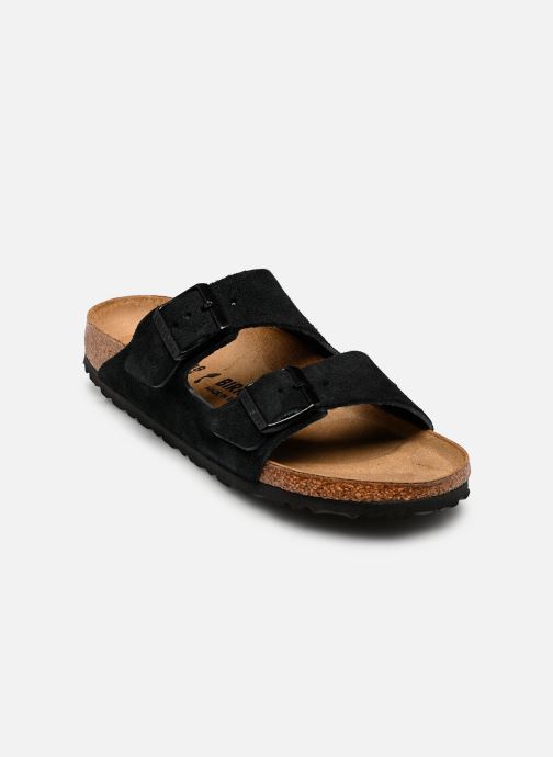 Birkenstock Mules et sabots Arizona Suede - Narrow femme noir