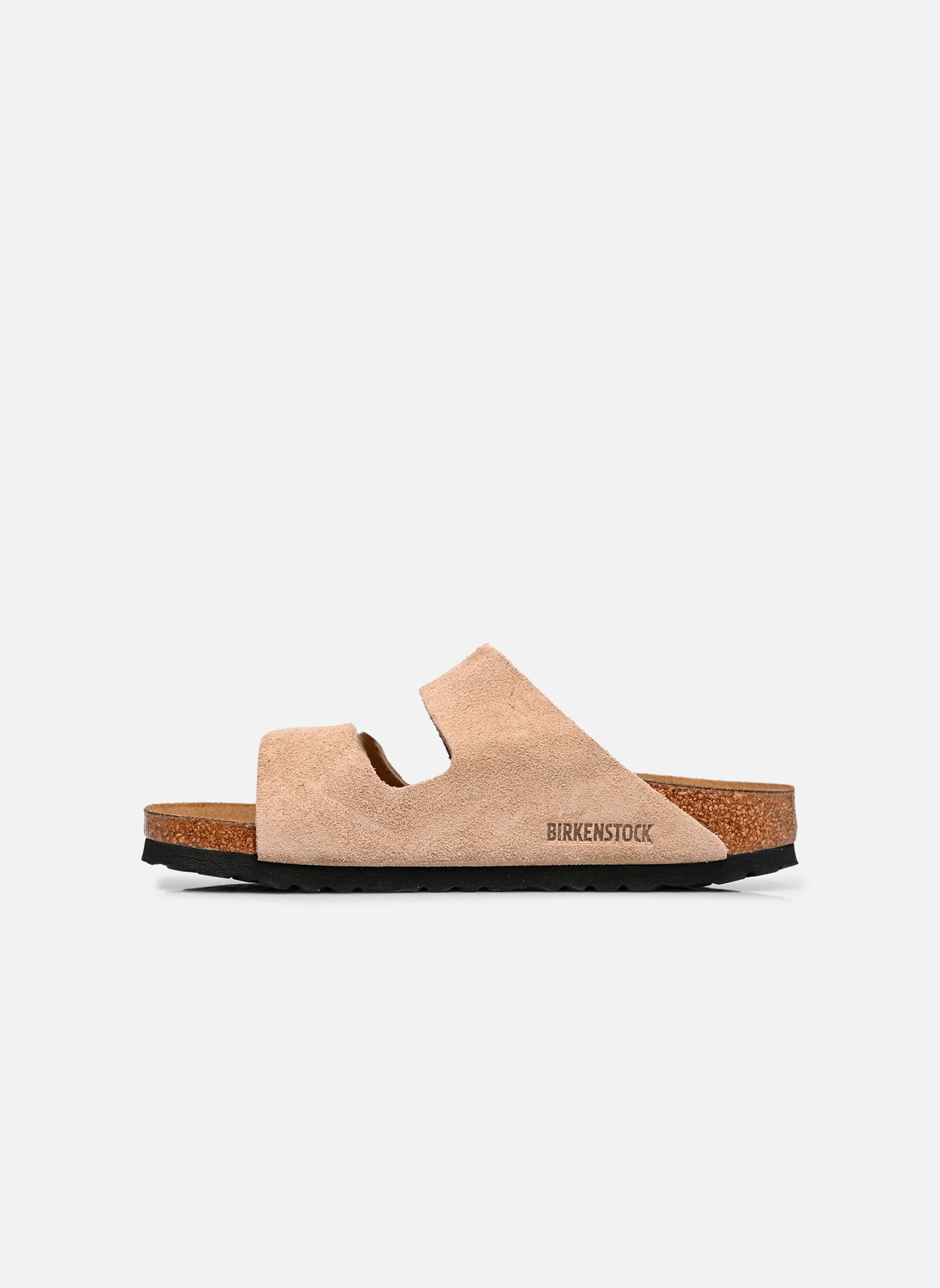 Muilen Arizona Suede - Narrow dames beige Birkenstock Muilen Arizona Suede - Narrow dames beige SANDCASTLE