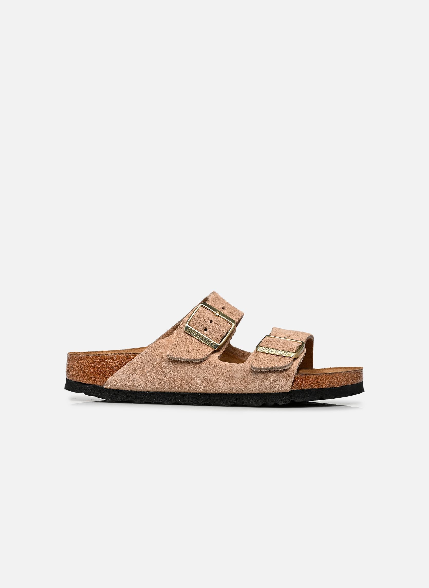 Muilen Arizona Suede - Narrow dames beige Birkenstock Muilen Arizona Suede - Narrow dames beige SANDCASTLE