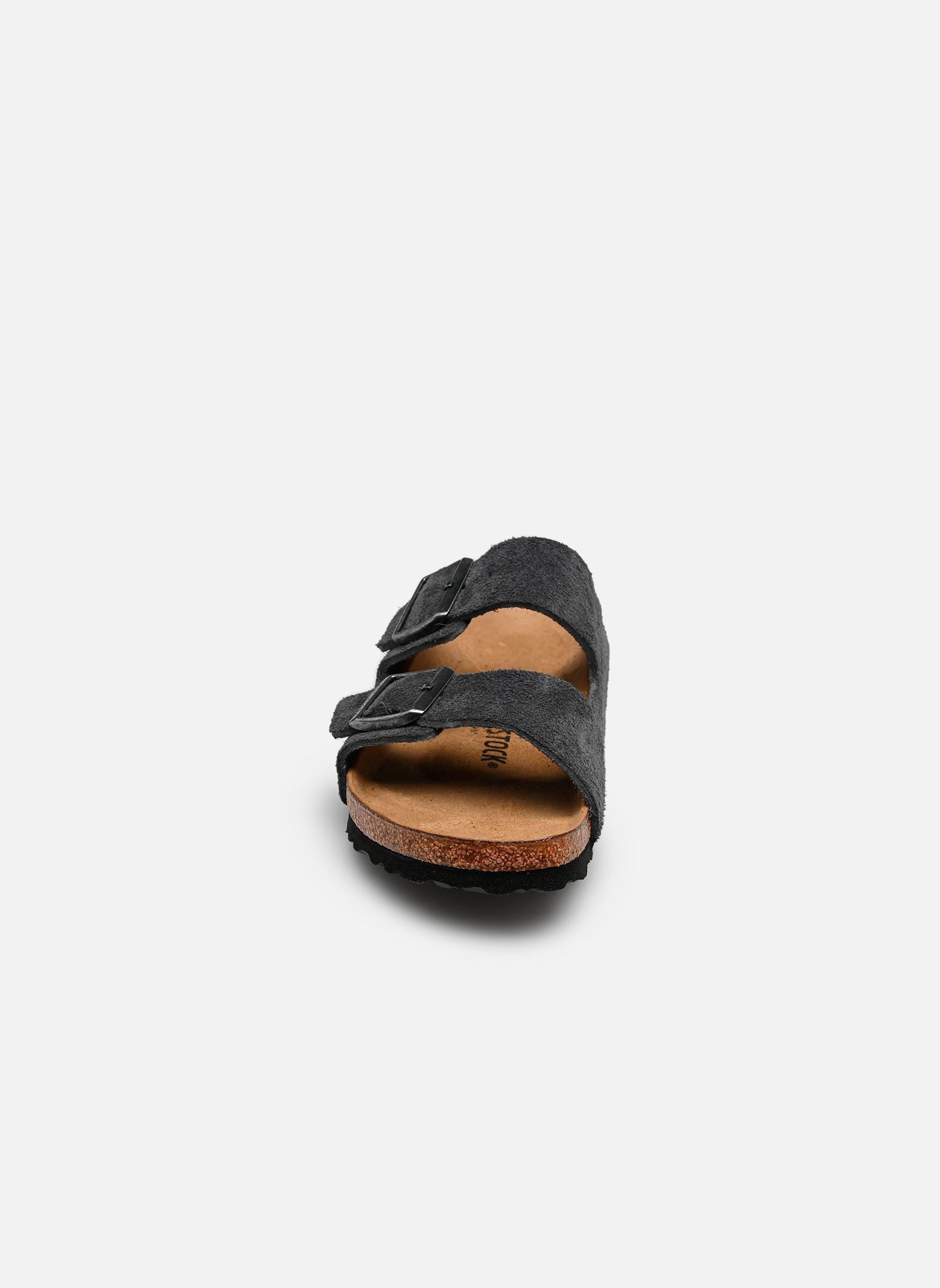 Muilen Arizona Suede - Narrow dames grijs Birkenstock Muilen Arizona Suede - Narrow dames grijs CHARCOAL