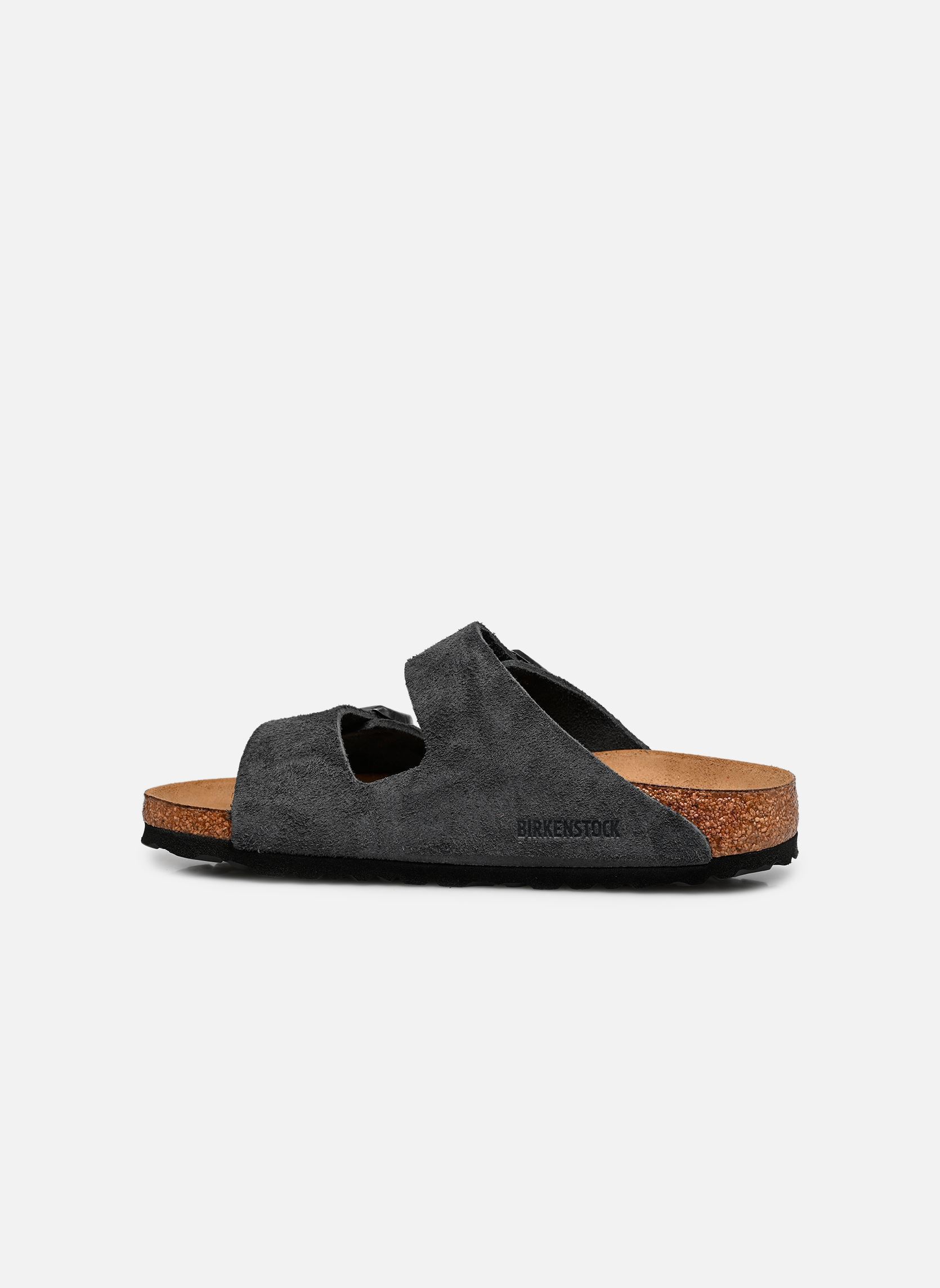Muilen Arizona Suede - Narrow dames grijs Birkenstock Muilen Arizona Suede - Narrow dames grijs CHARCOAL